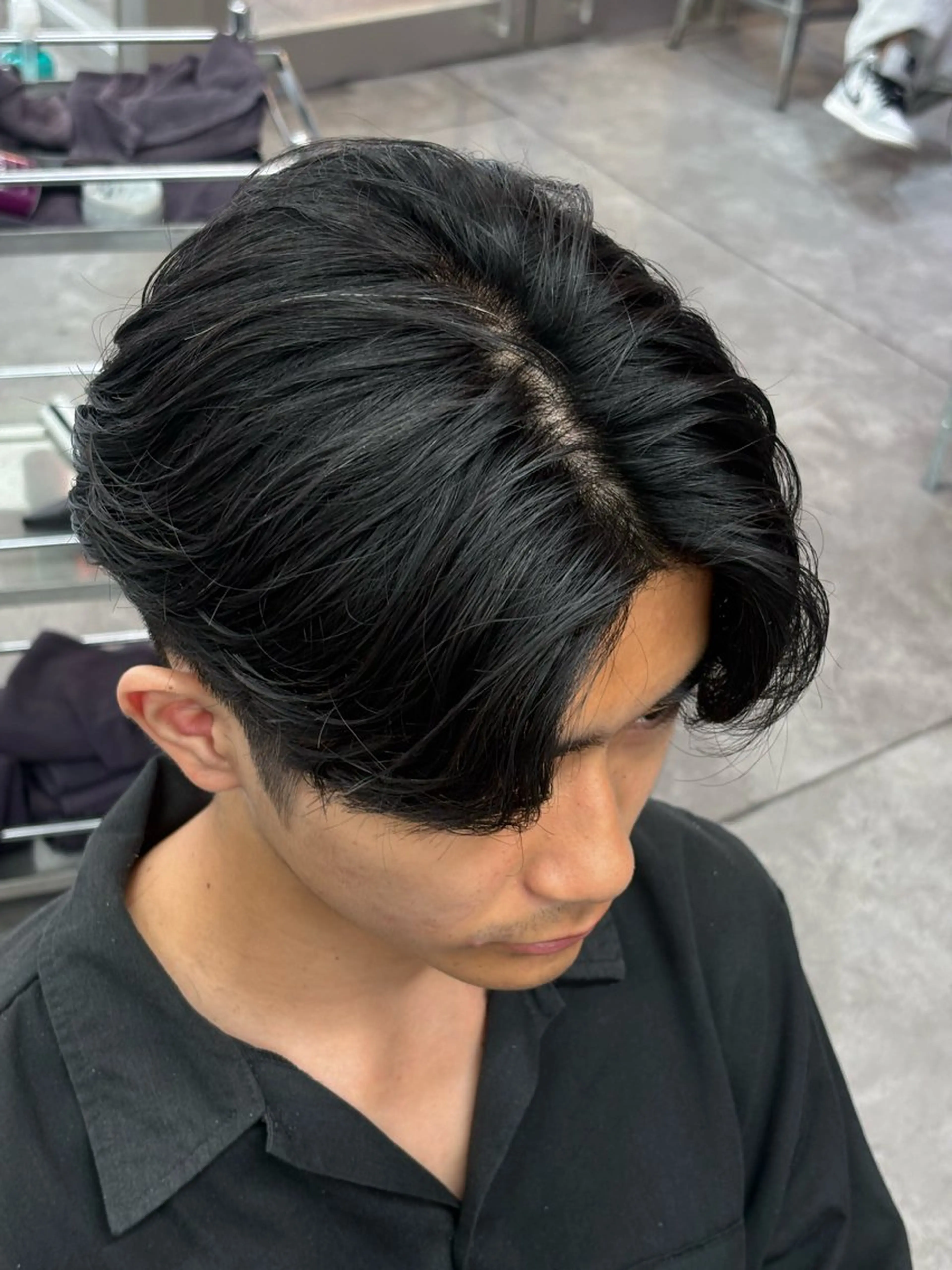 ミディアム カラー パーマ メンズ カット パーマ トリートメント ヘアセット メンズパーマ特化 🔥韓国ヘア職人🔥のヘアスタイル