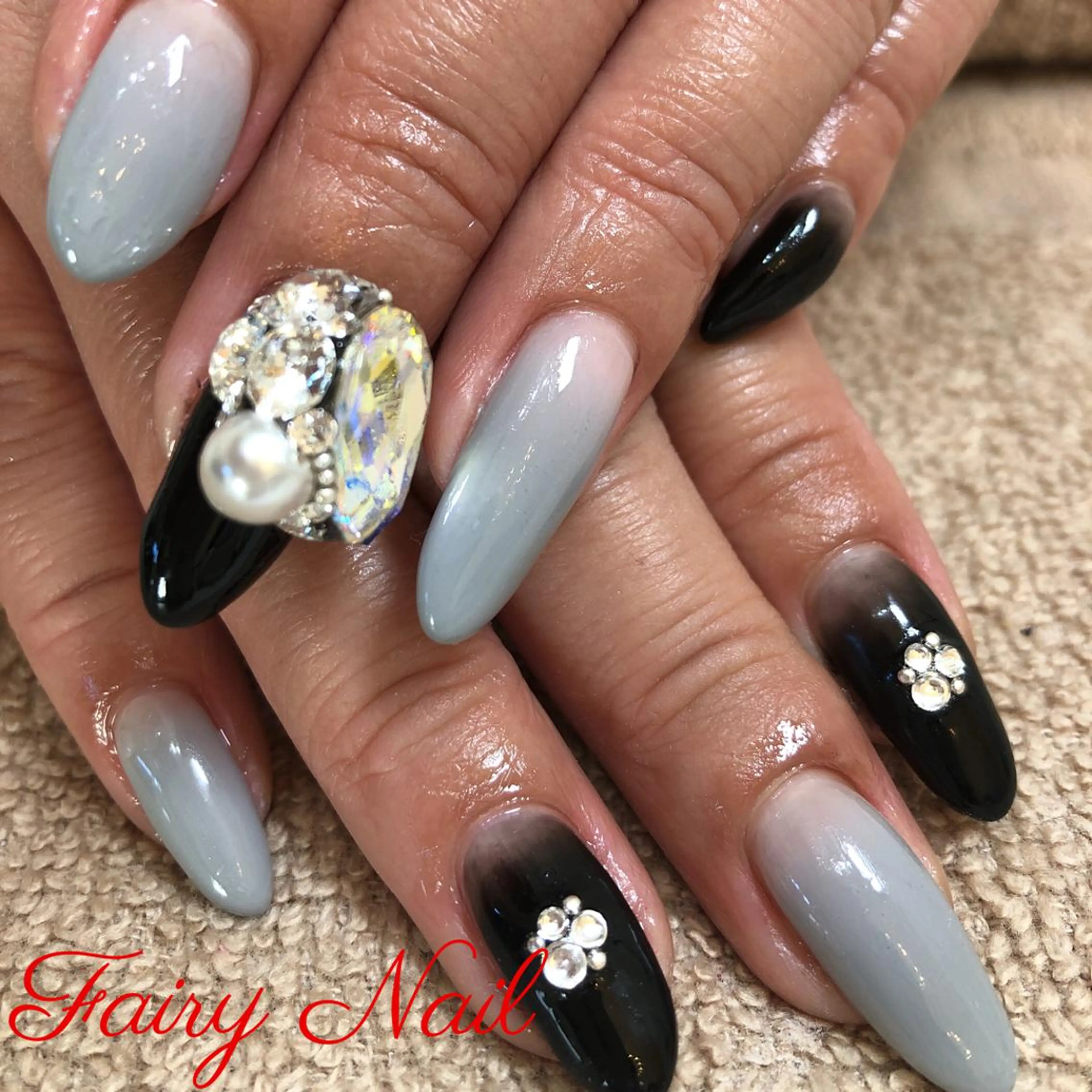 ネイル ストーンネイル Fairy Nail所属・Fairy nailのネイルデザイン