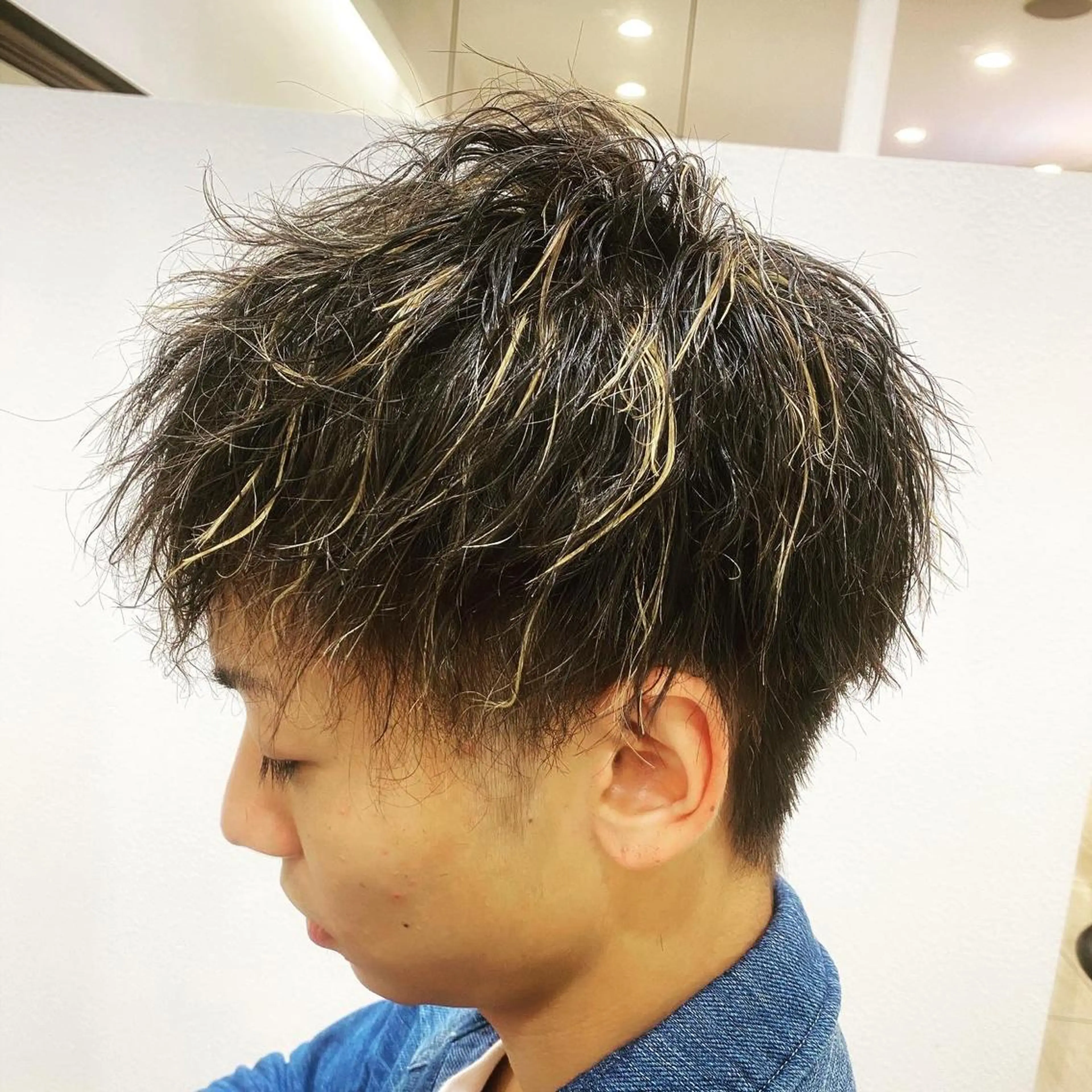 🌿 メンズカット＋ナチュラルパーマ ￥10,000 → 初回￥8,900女子ウケ抜群のナチュラルパーマ。の写真