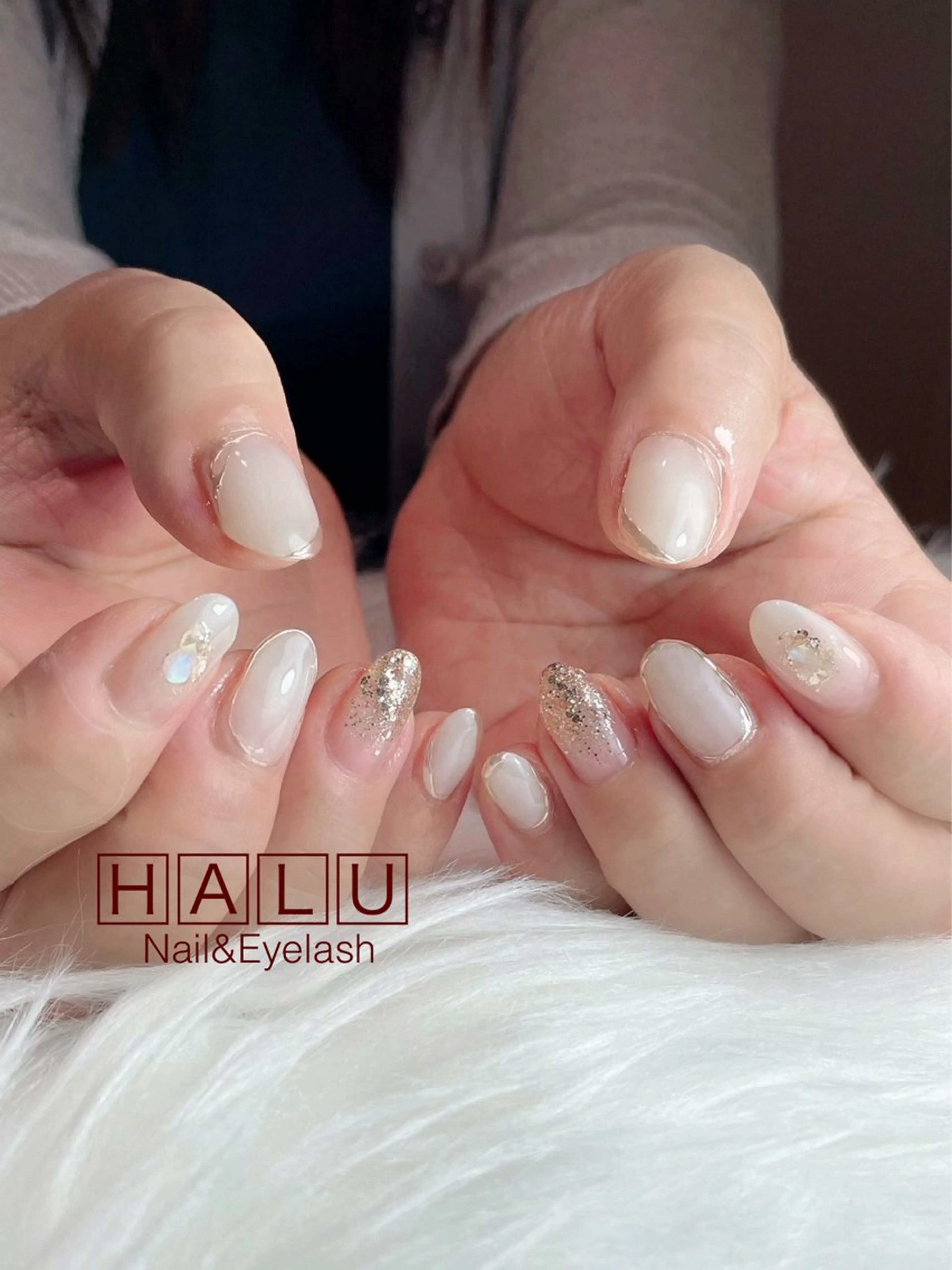 ネイル ゴールド HALU ハルのネイルデザイン