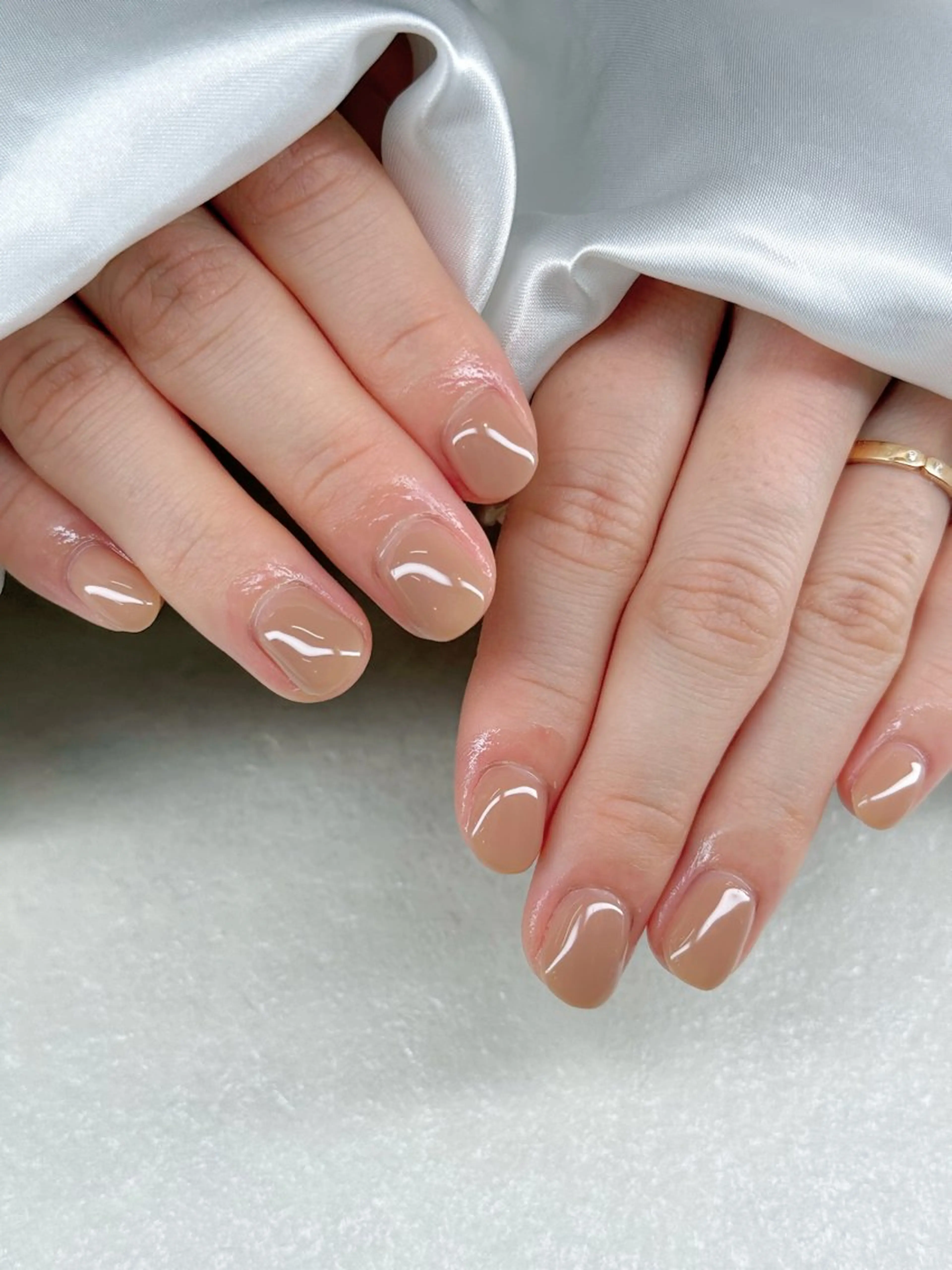 ネイル オフィスネイル ハンドネイル Agate miku🎀‧₊のネイルデザイン