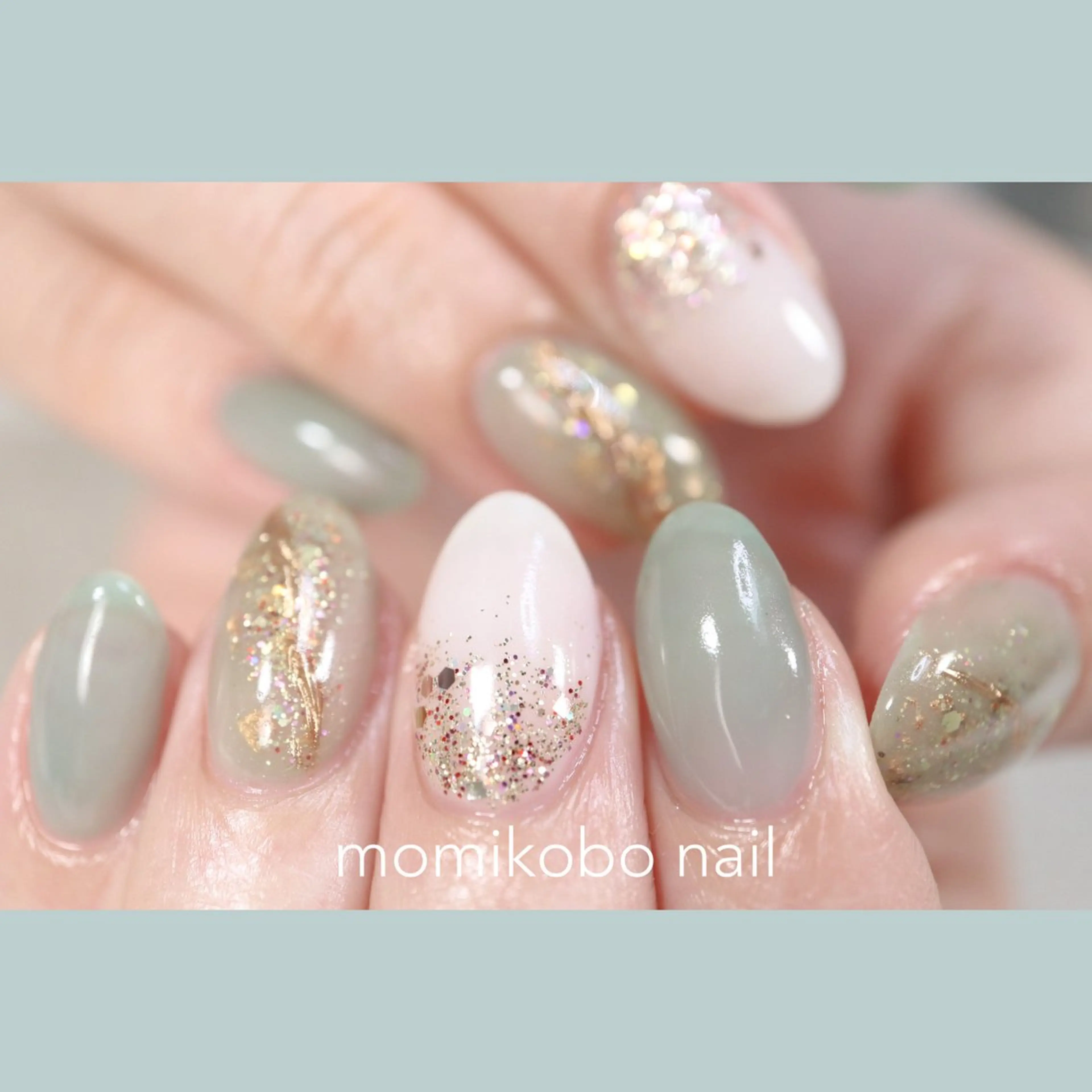 ネイル ジェルネイル 持ち込み パラジェル momikobo モミコウボウのネイルデザイン