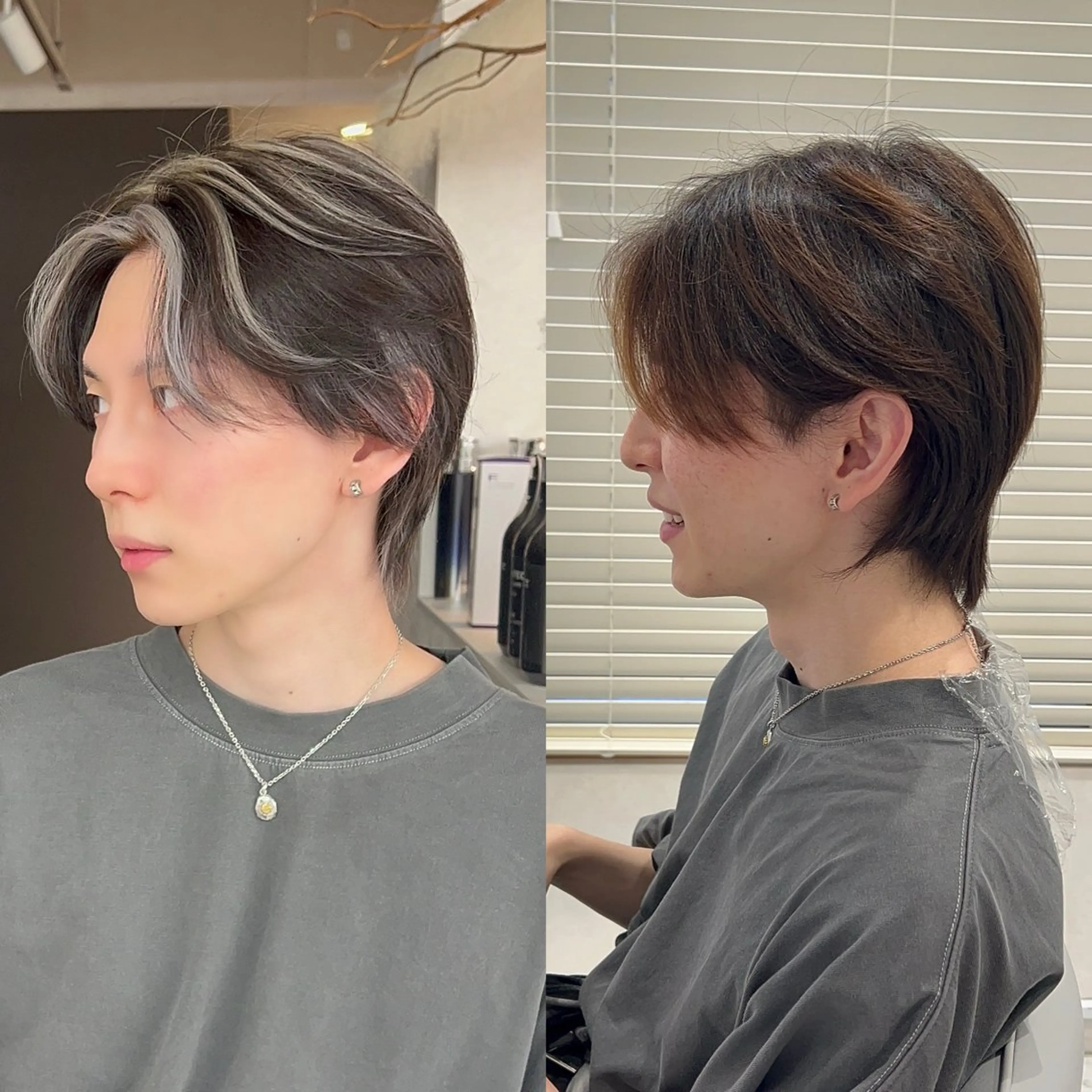 カラー メンズ youres hair 髪質改善トリートメント&ヘッドスパ  新宿三丁目店【ユアーズヘア】所属・🦋透明感カラー 👑NODOKA🦋のヘアスタイル