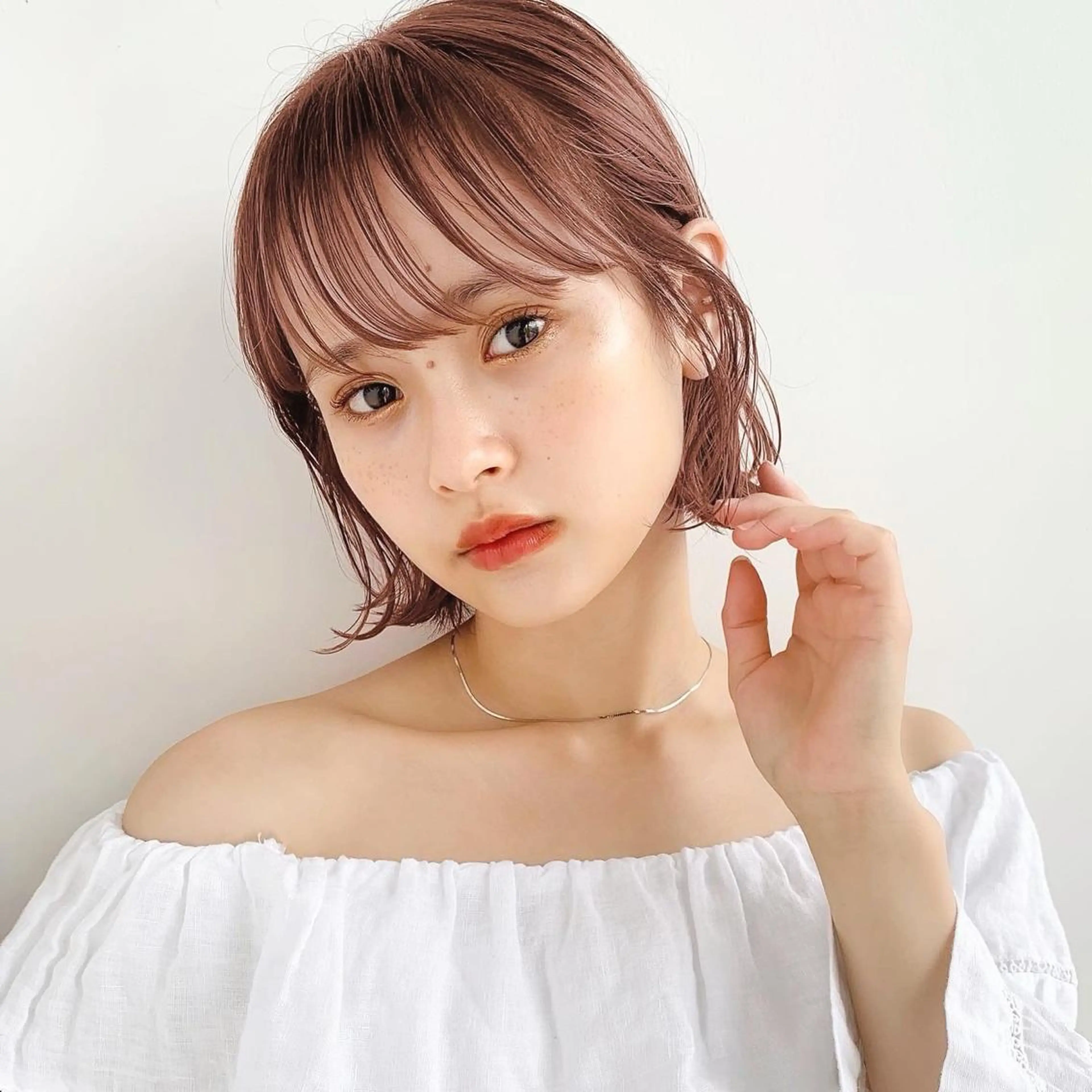 ショート カラー 🌱小顔ヘア/ボブ ミディアム/双葉🌱のヘアスタイル