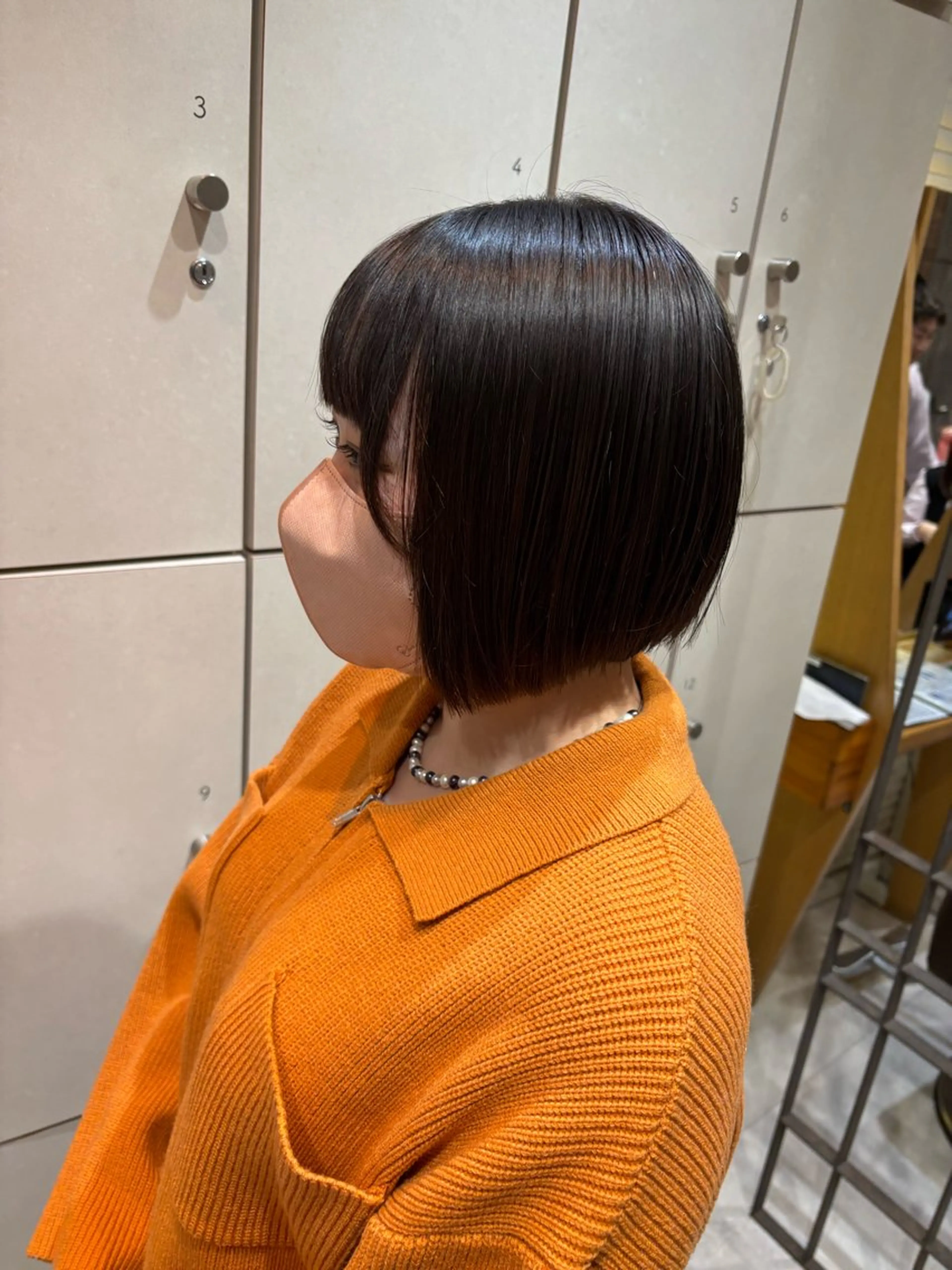 ショート ボブ 顔周りカット レイヤーカット サイドバング ボブ/ショート/金田 夏葵のヘアスタイル