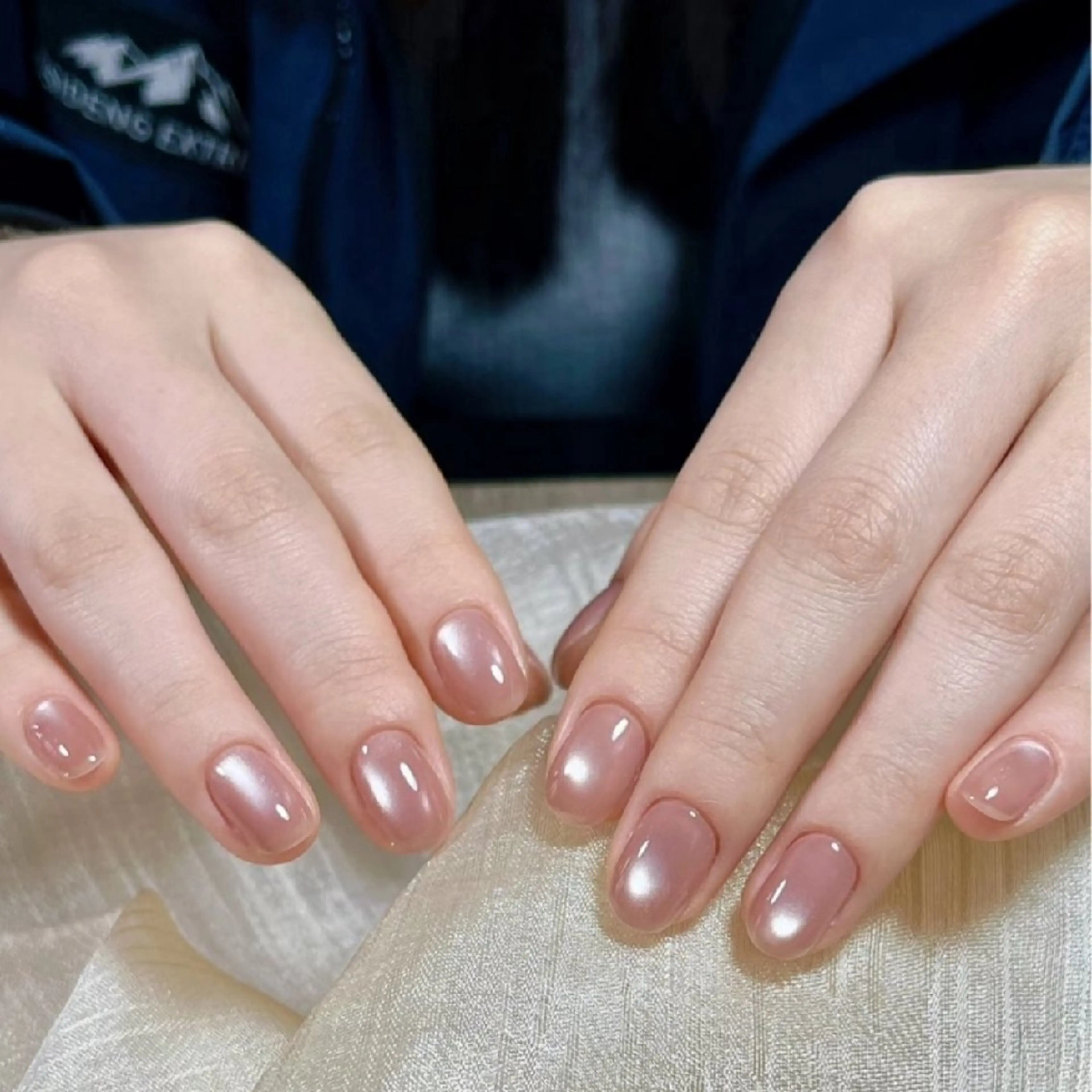 ネイル チークネイル フットネイル フレンチネイル ジェルネイル ガラスフレンチ ハンドネイル ル ナのネイルデザイン