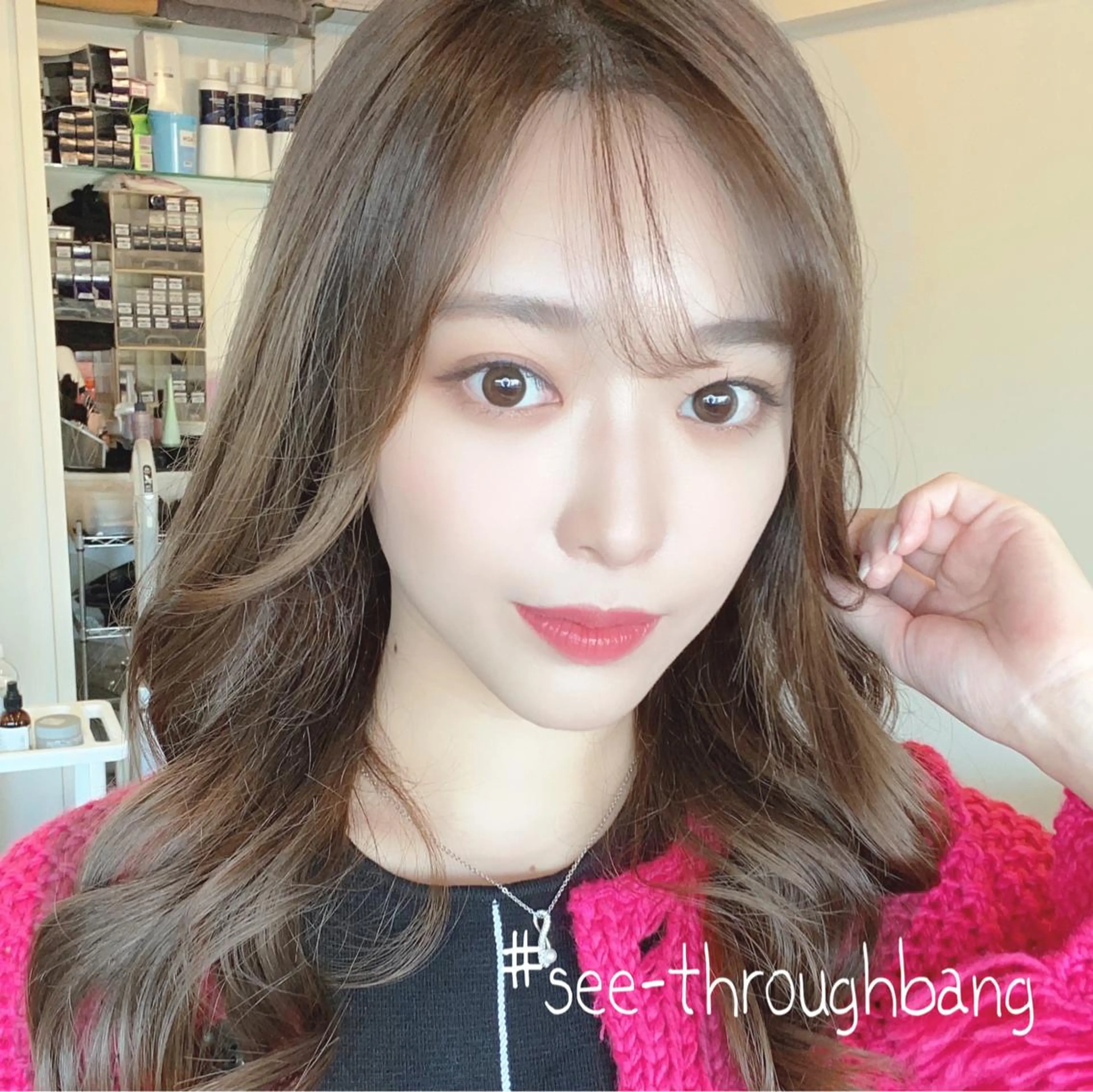 ロング 武田涼レイヤーカット 髪質改善×縮毛矯正のヘアスタイル