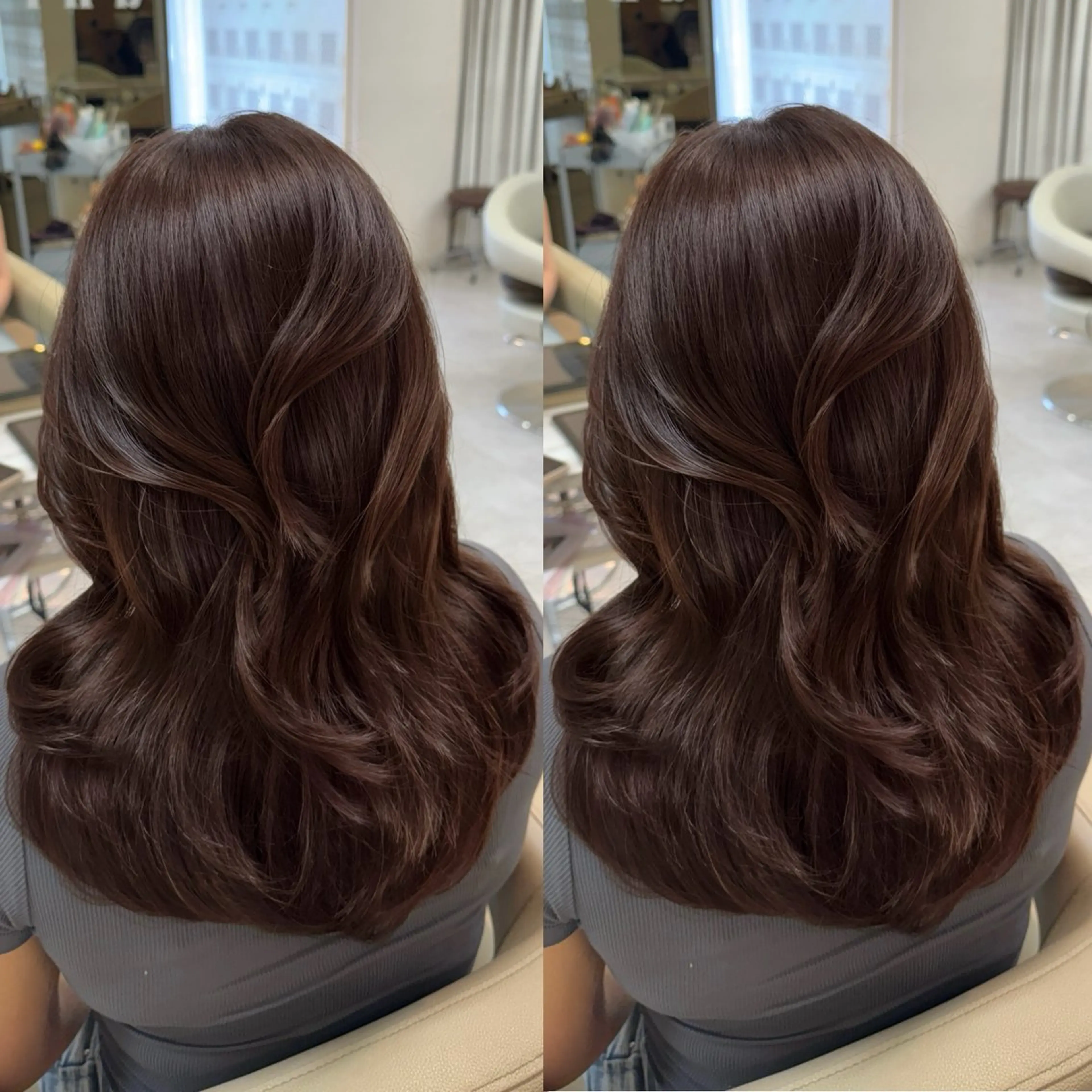 セミロング カラー カット ヘアカラー トリートメント ♡韓国/レイヤー カット/Ayana♡のヘアスタイル