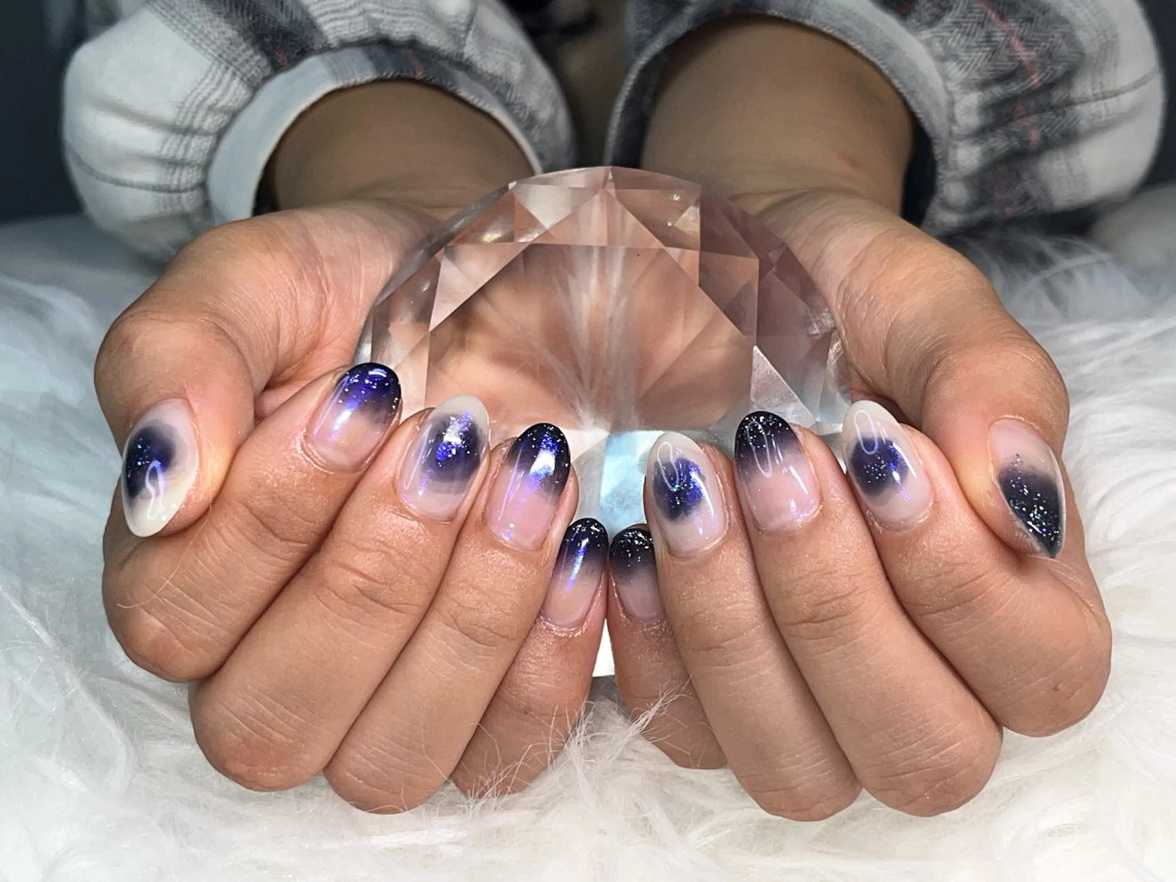 ネイル アートネイル マグネットネイル ニュアンスネイル ワンカラーネイル シンプルネイル N's Nailのネイルデザイン