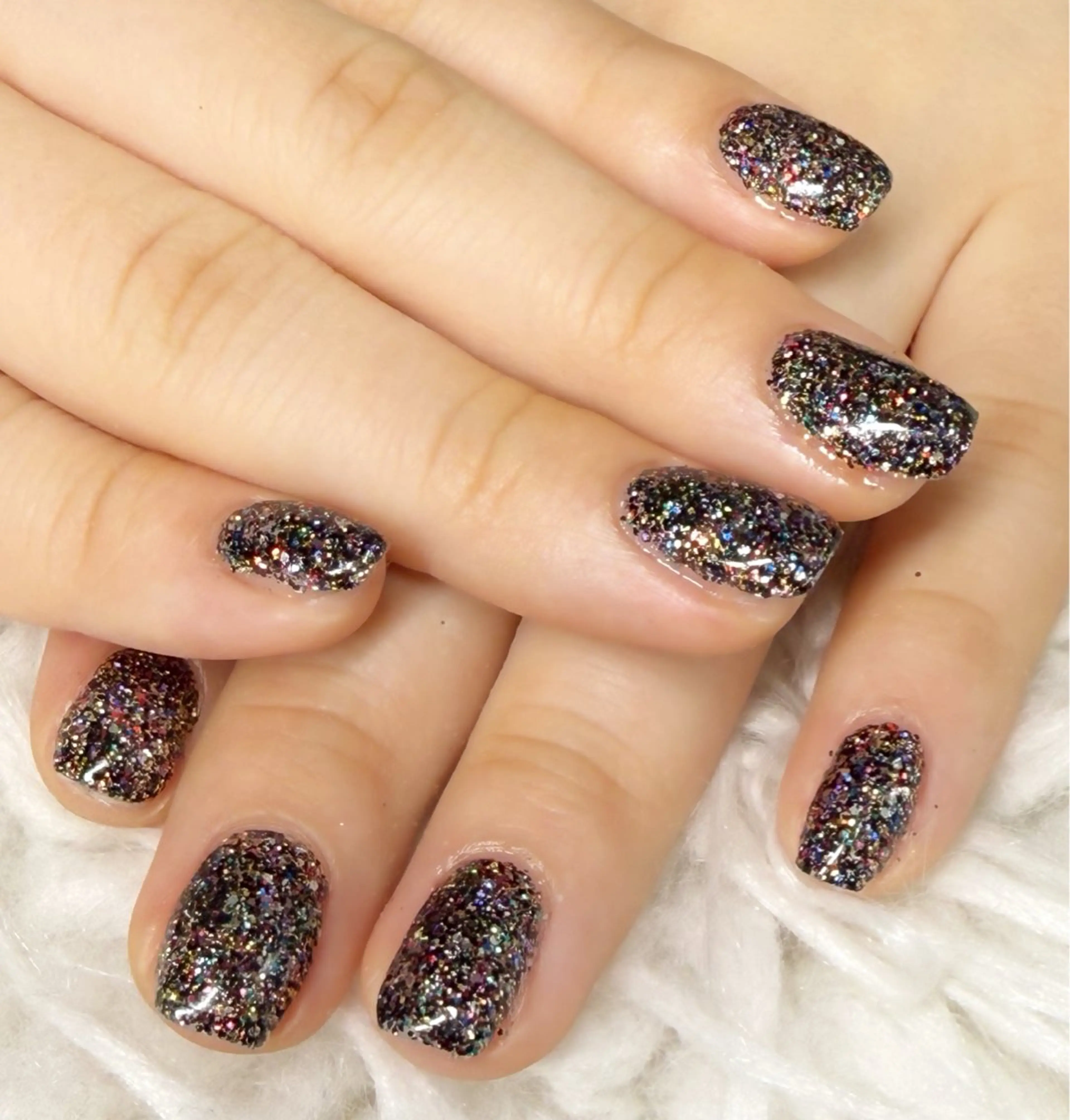 ネイル キラキラネイル ラメ(グリッター) ワンカラーネイル 小川 早紀のネイルデザイン