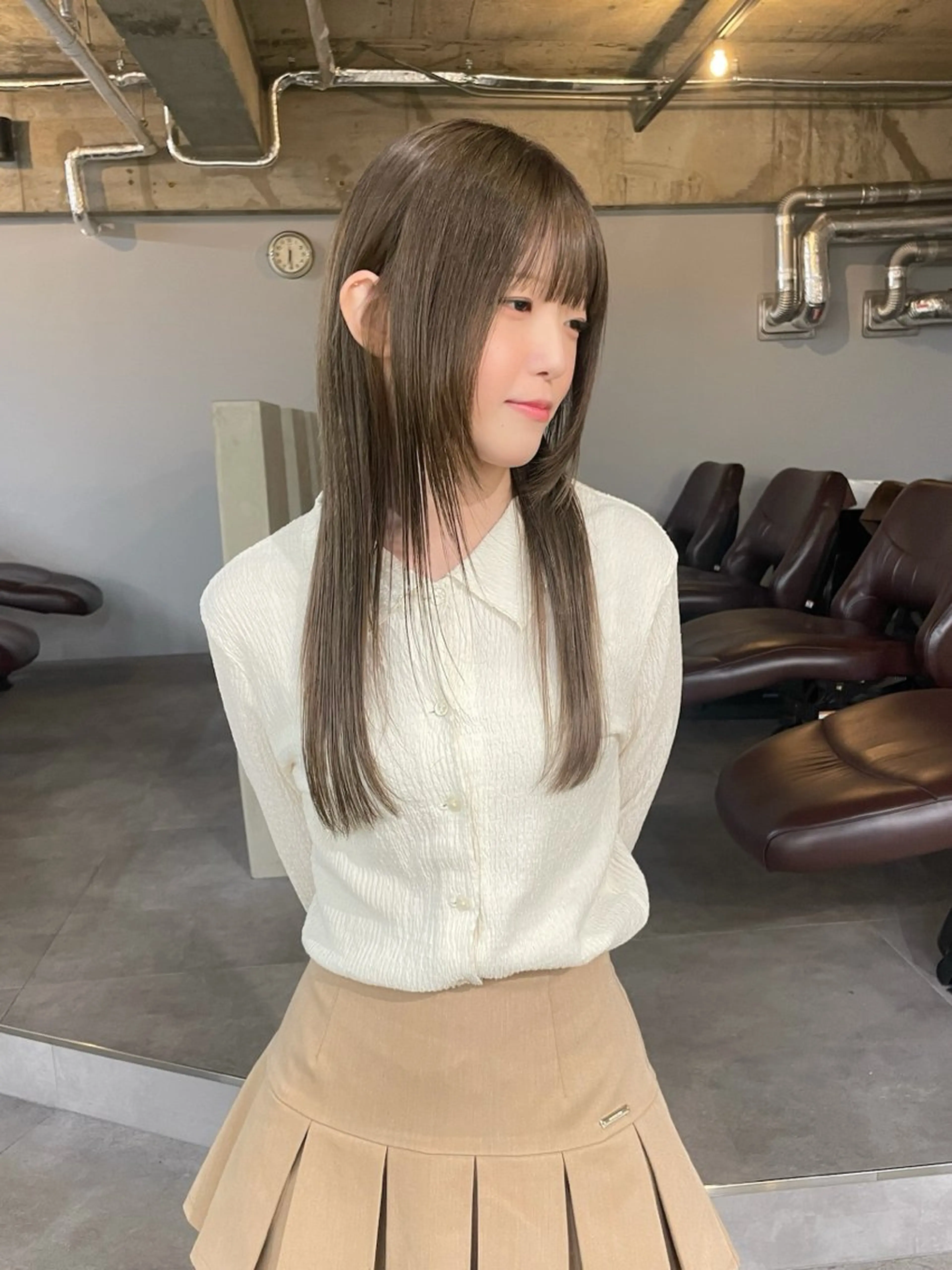 ロング カラー ヘアカラー トリートメント ミズタ マイのヘアスタイル