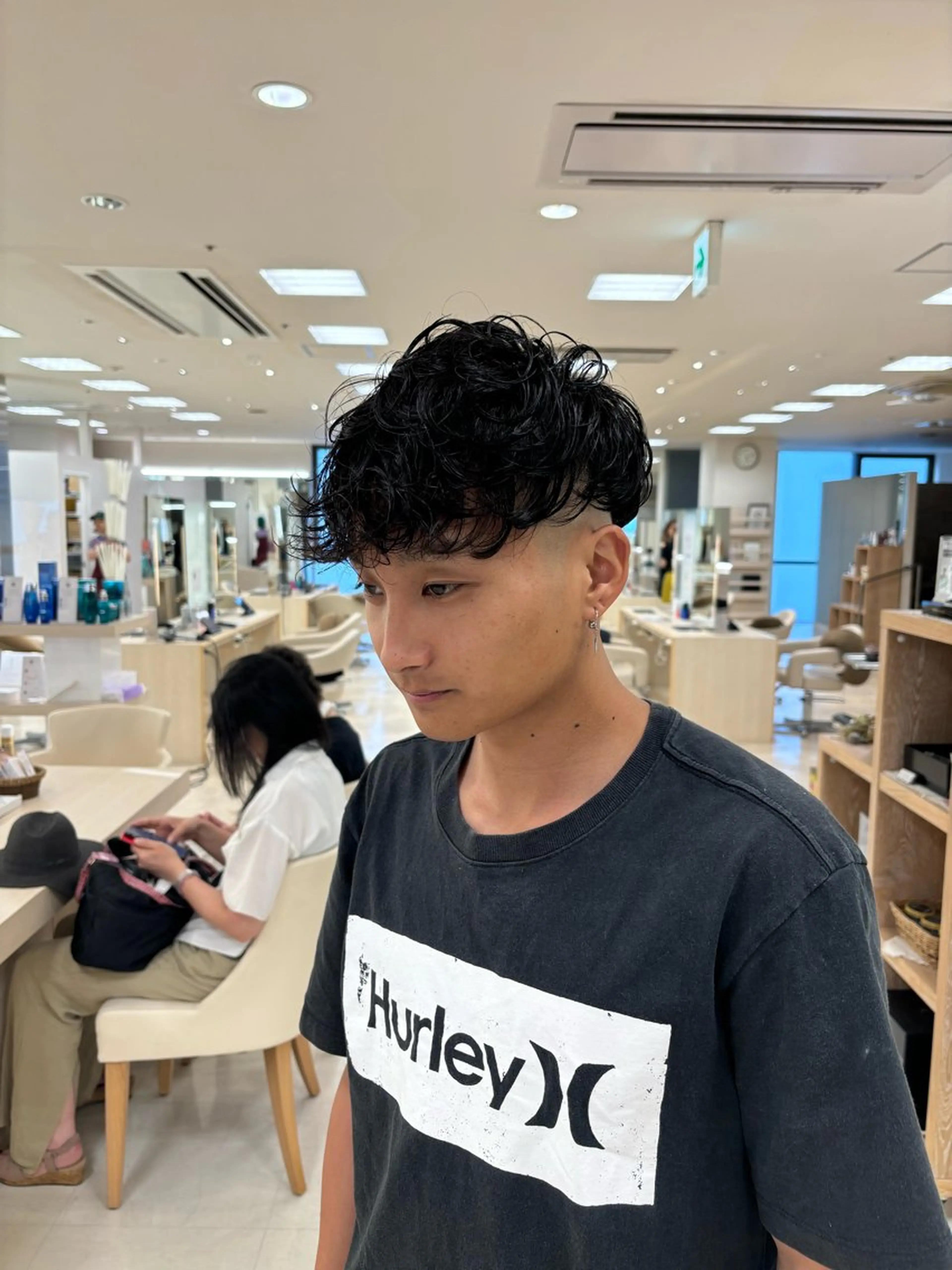 パーマ メンズ カット パーマ トリートメント 湘南/メンズパーマ/ ハイライト/ユチカのヘアスタイル