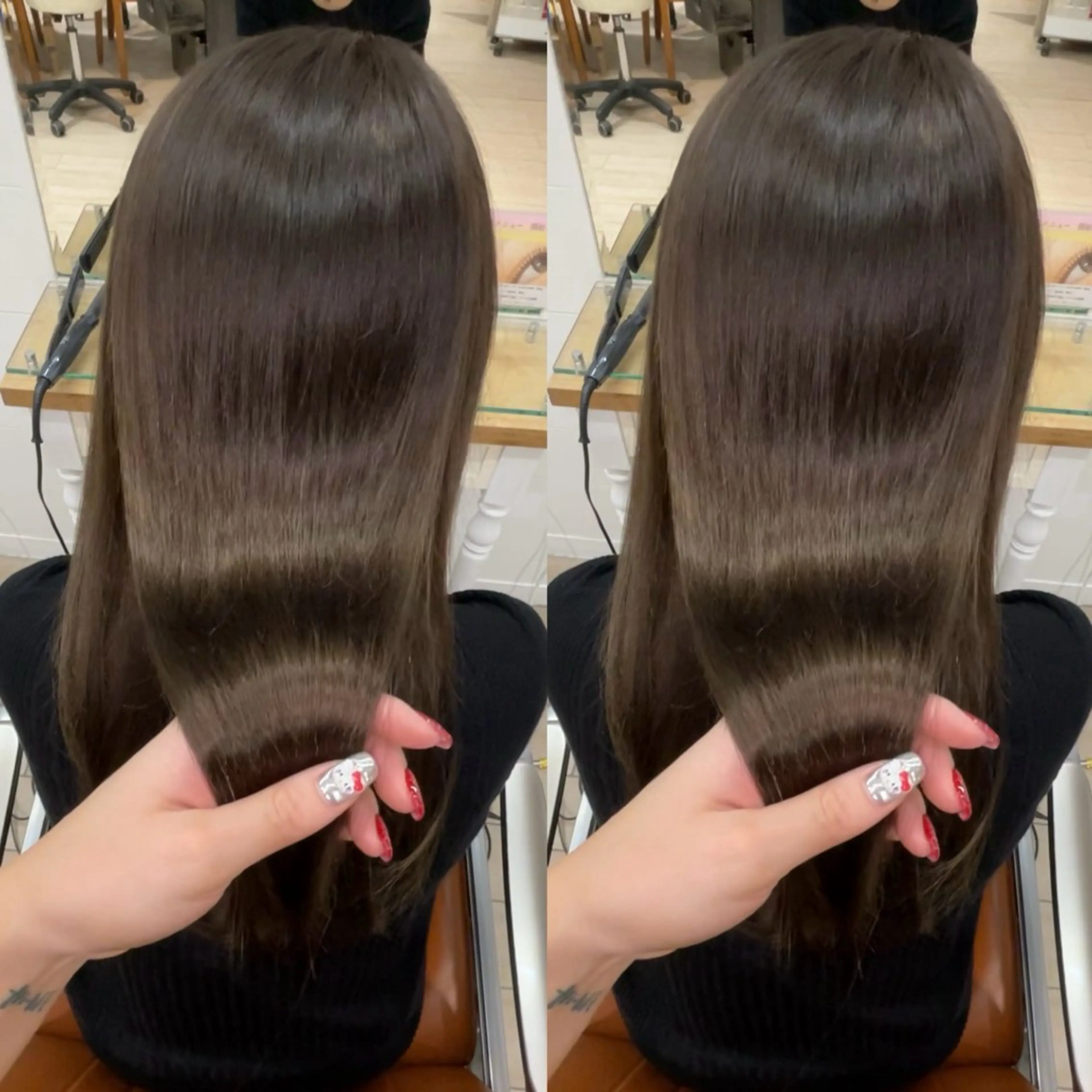 セミロング カラー くすみカラー/艶髪 ⛓️mariのヘアスタイル