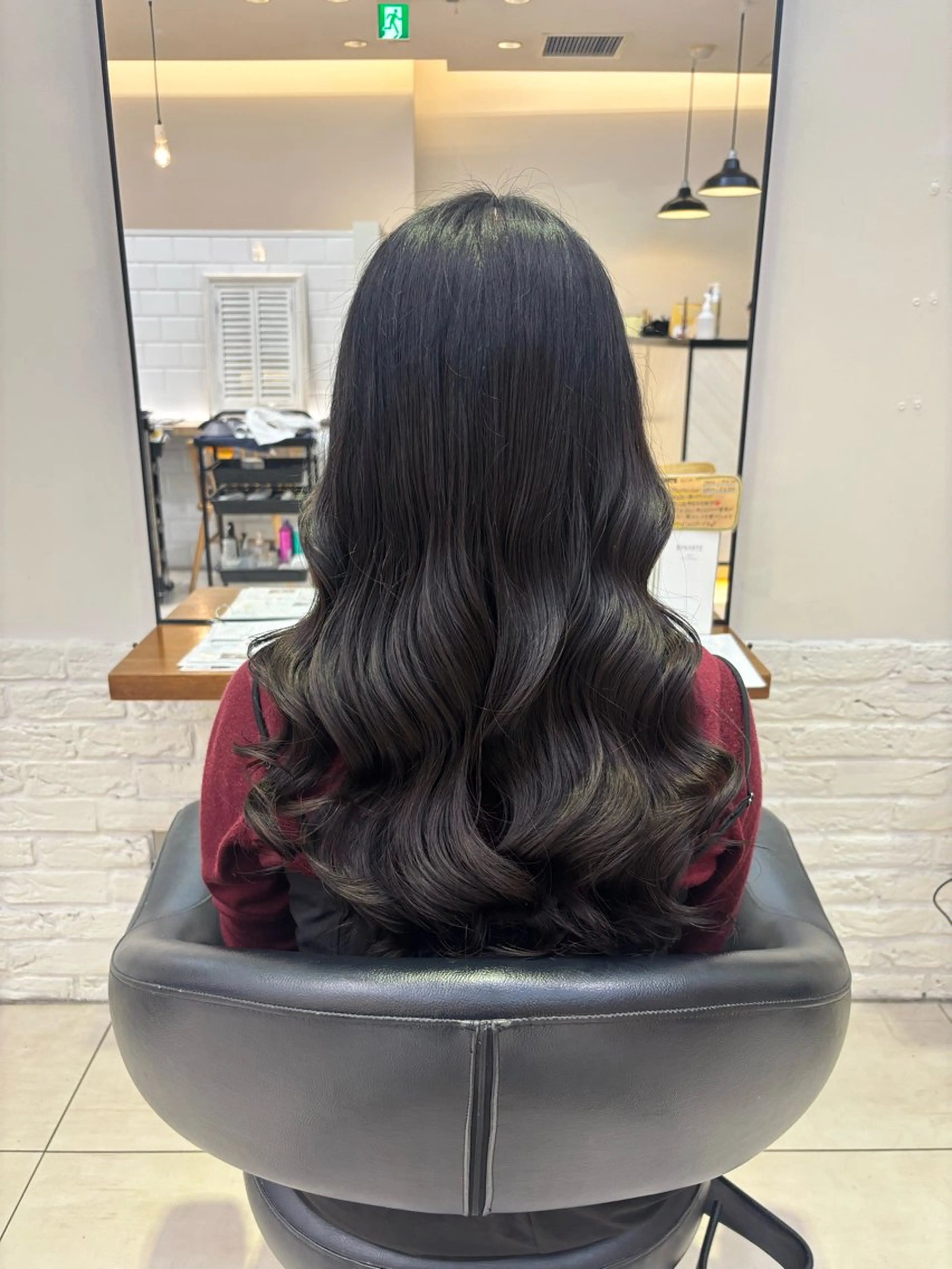 ロング コテ巻き風パーマ🫧 麻尋のヘアスタイル