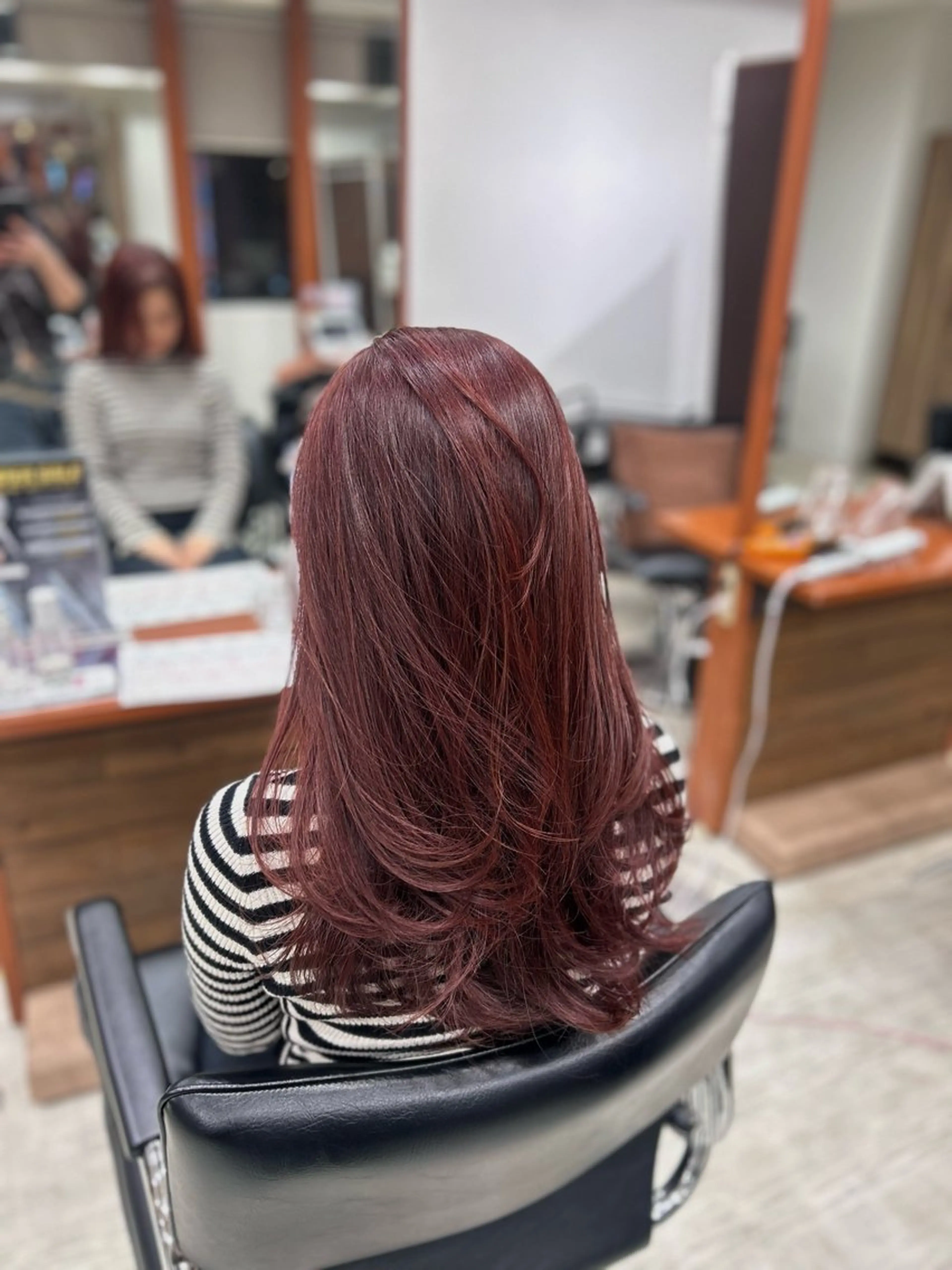 カラー レッドカラー カット ヘアカラー トリートメント CIEL 難波店所属・🎀透明感/レイヤ ー/Kotona🎀のヘアスタイル