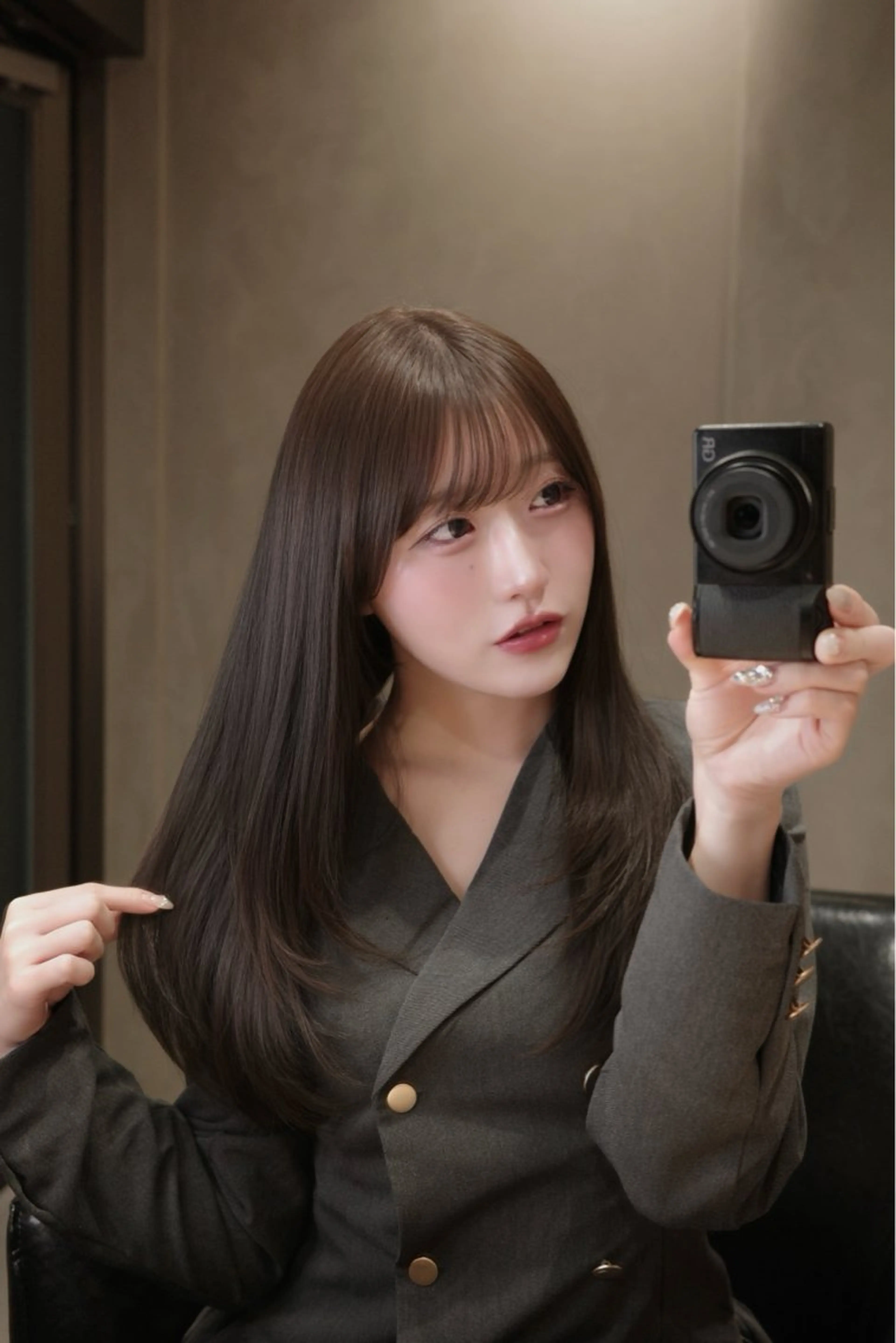 ロング 髪質改善 レイヤーカット 美顔形成｜酒井 ｜青山のヘアスタイル