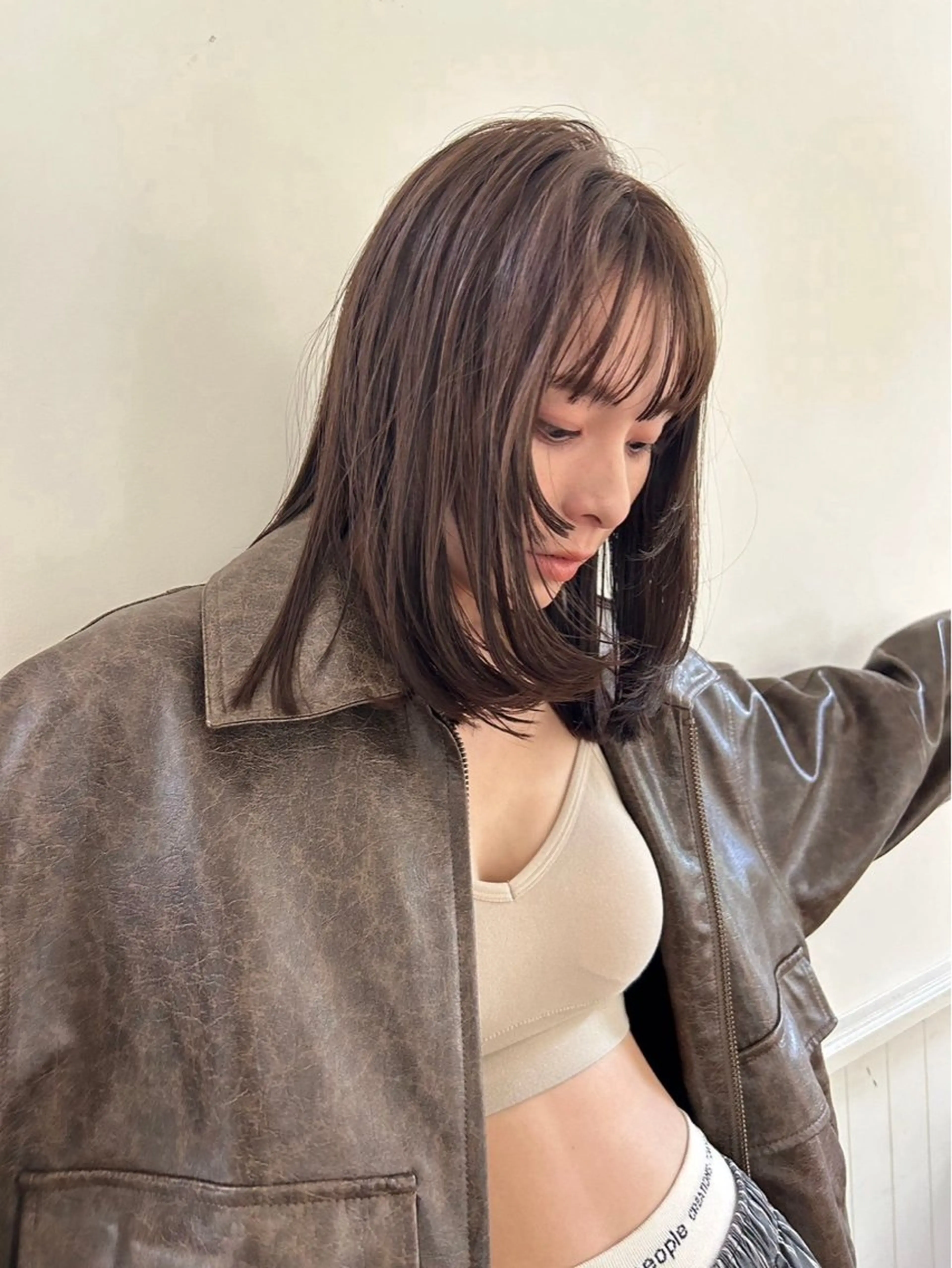 カラー 森田遥奈/透明感カラ ー/似合わせカットのヘアスタイル