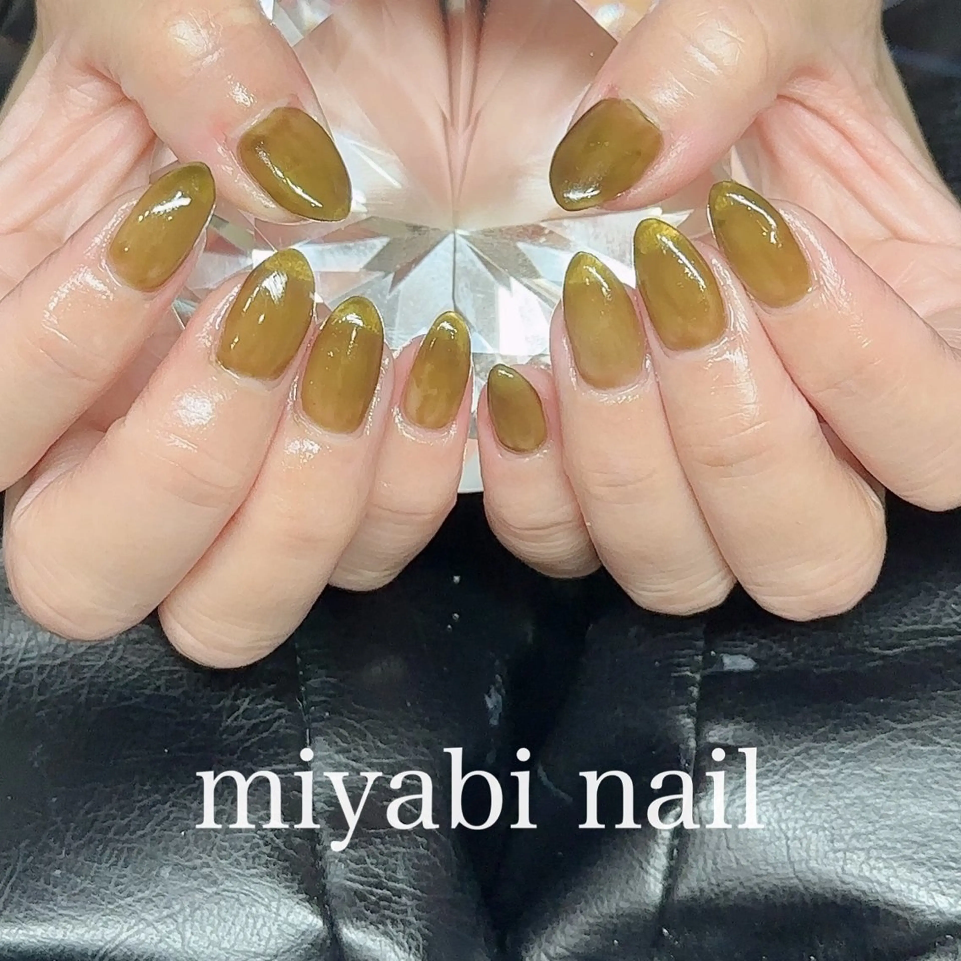 ネイル クリアネイル ジェルネイル 持ち込み ニュアンスネイル ワンカラーネイル ハンドネイル miyabi nail 桂川駅近くのネイルデザイン