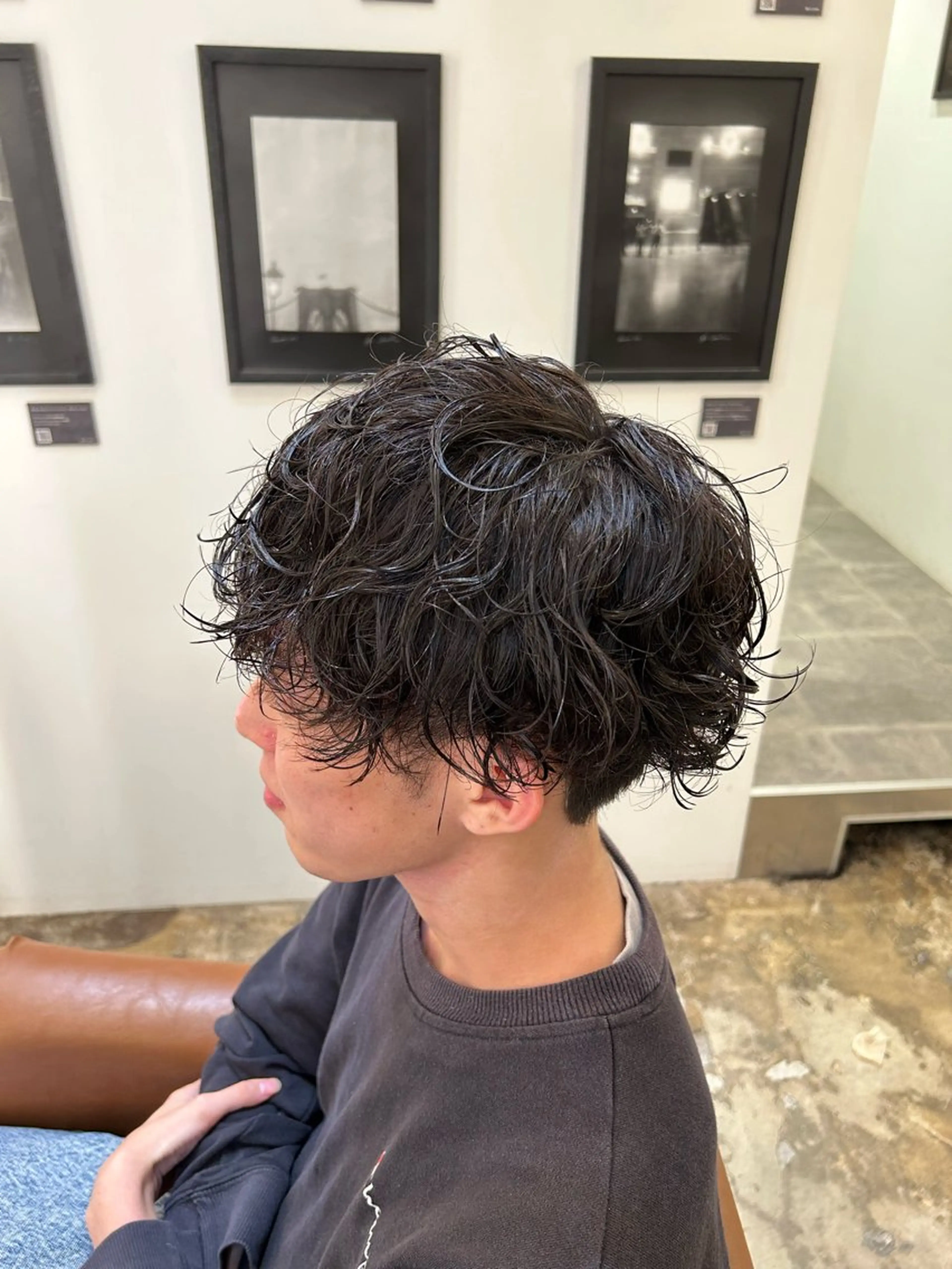 パーマ メンズ メンズパーマ AMBERGLEAM Hair&Cloth Yoga所属・Ryo☘縮毛矯正/ メンズ/ブリーチ/のヘアスタイル