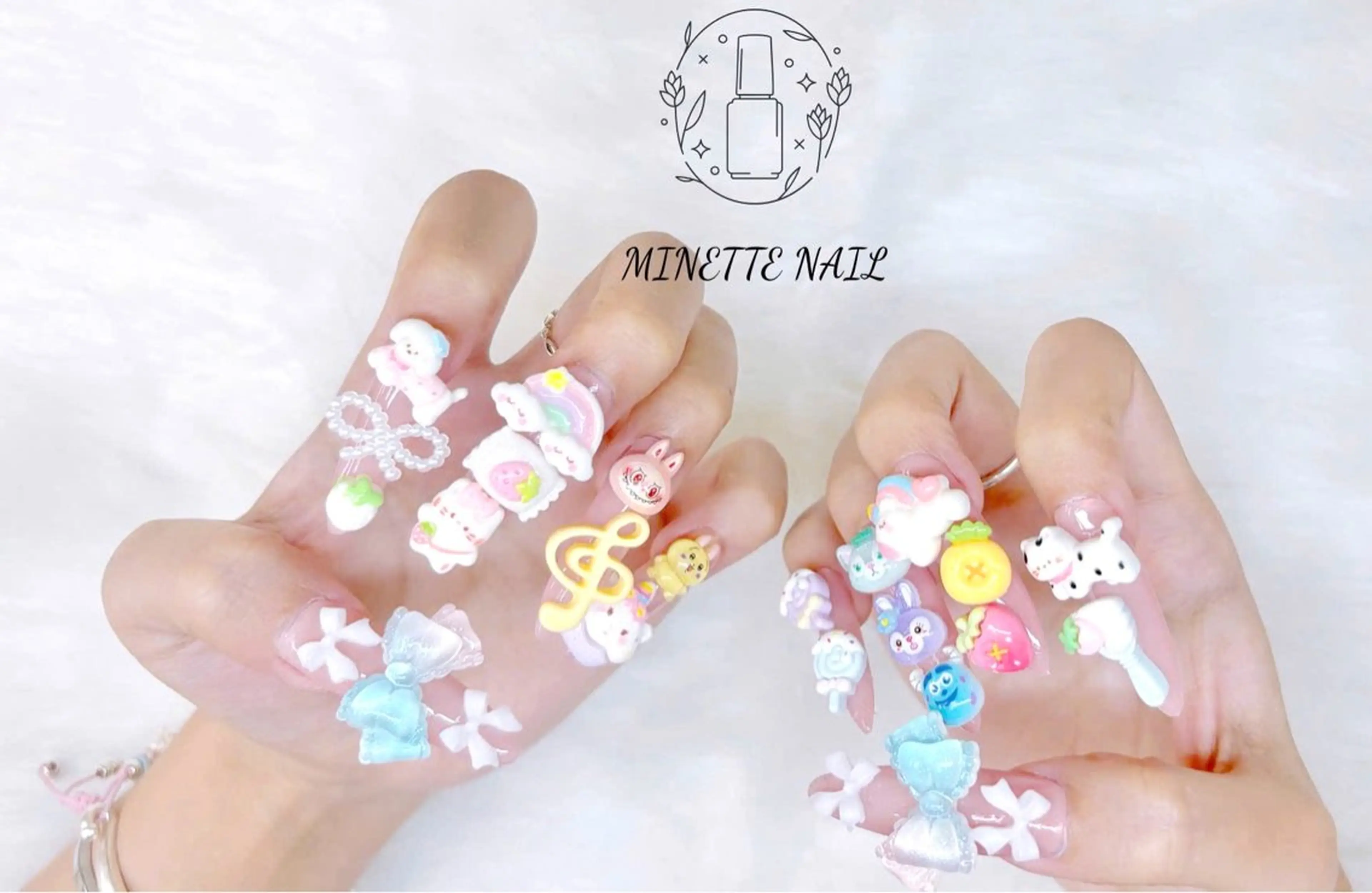 ネイル フレンチネイル ジェルネイル マグネットネイル 持ち込み ニュアンスネイル Minette Nailのネイルデザイン