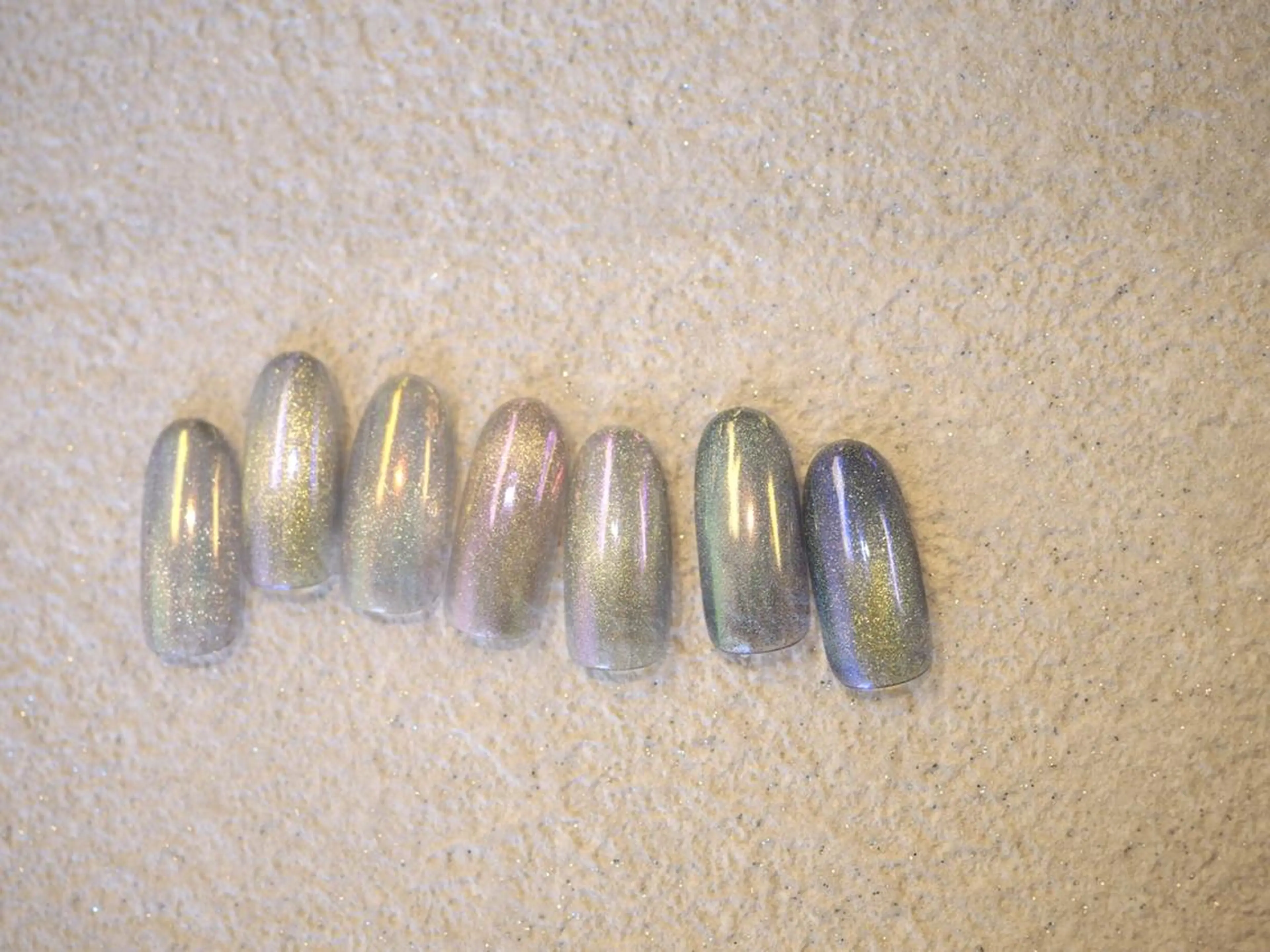 ネイル オーロラネイル キラキラネイル マグネットネイル 田中 （ネイリスト）のネイルデザイン