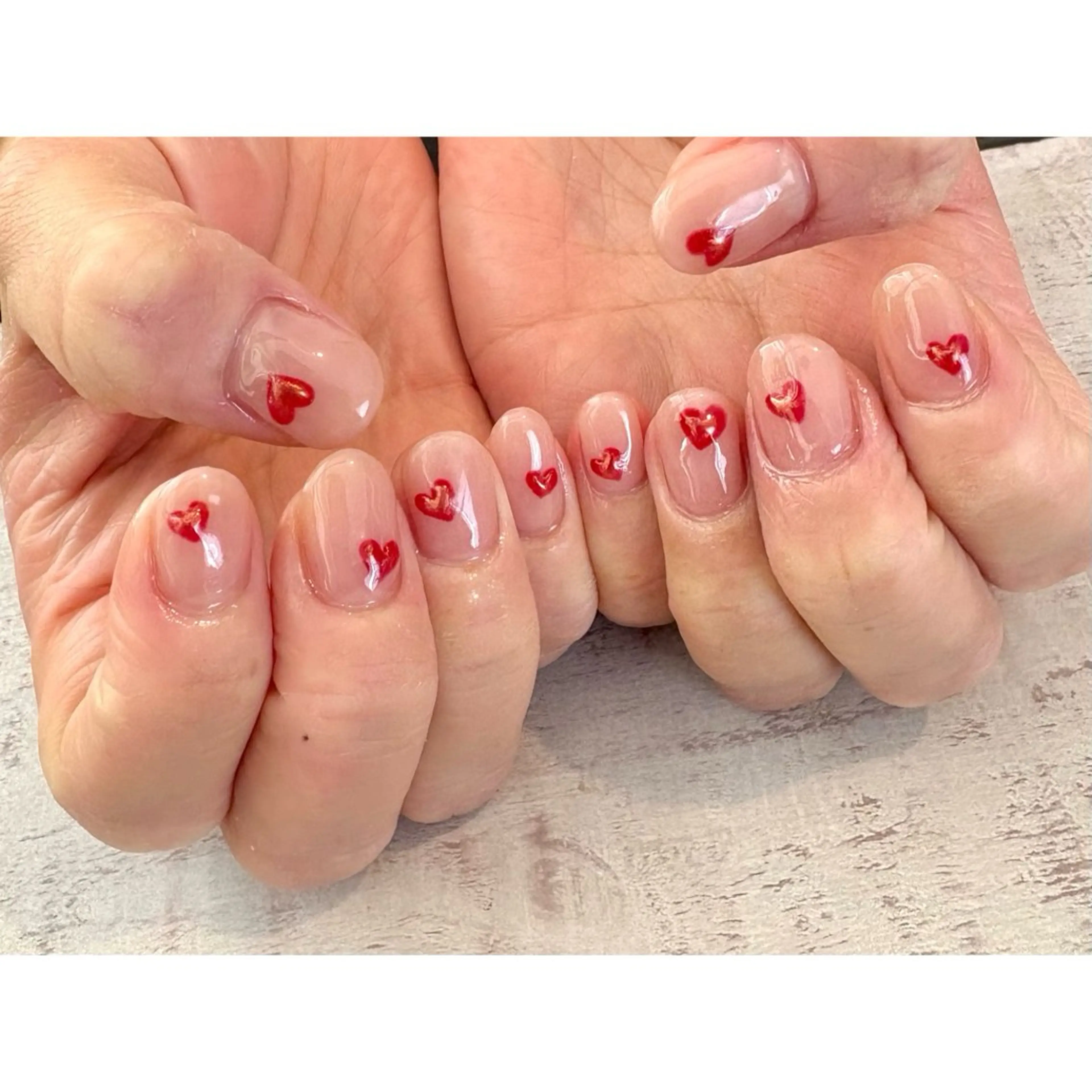 ネイル ハンドネイル 𖡼 yumenoのネイルデザイン