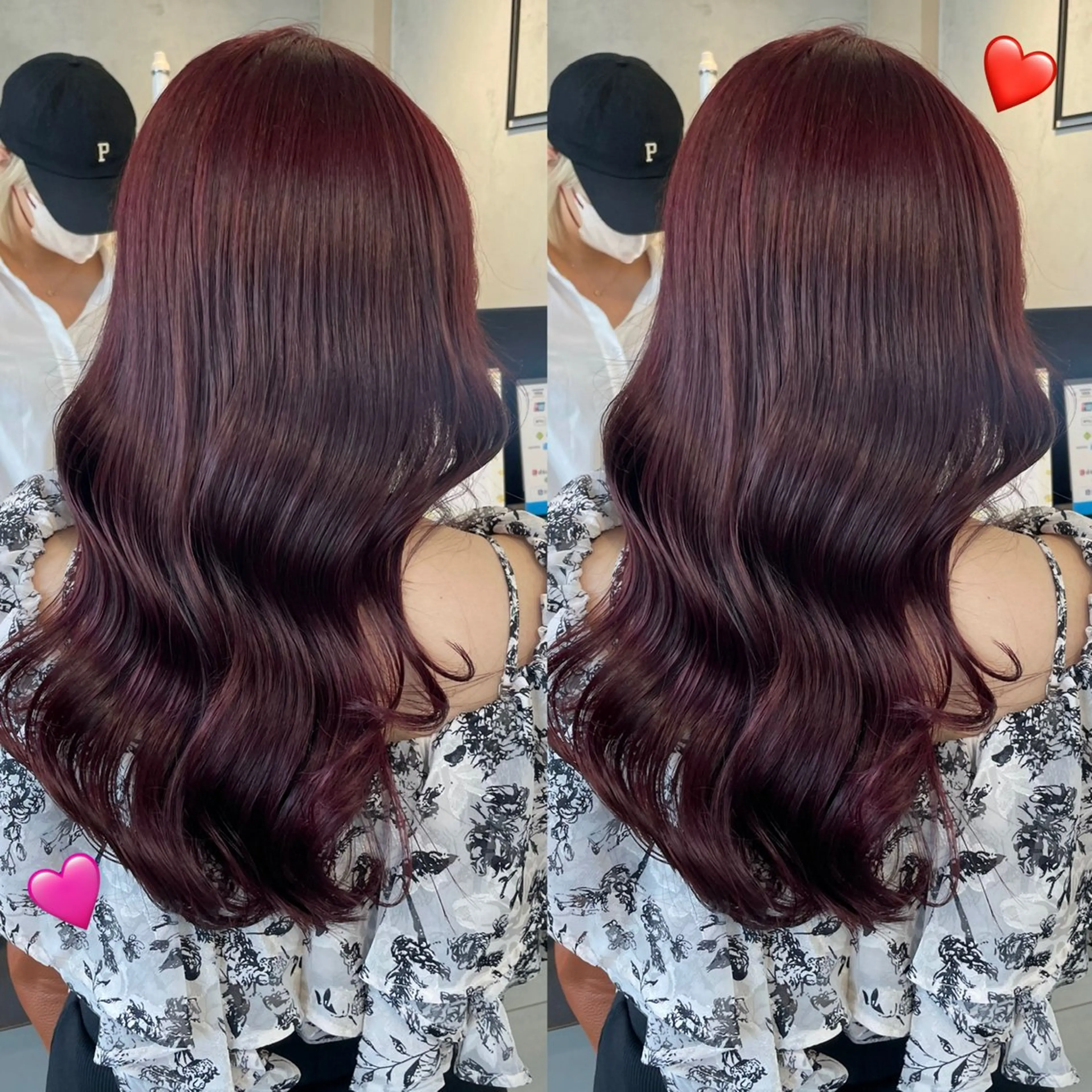 セミロング カラー カット ヘアカラー トリートメント ブリーチなしカラー kana🐱のヘアスタイル