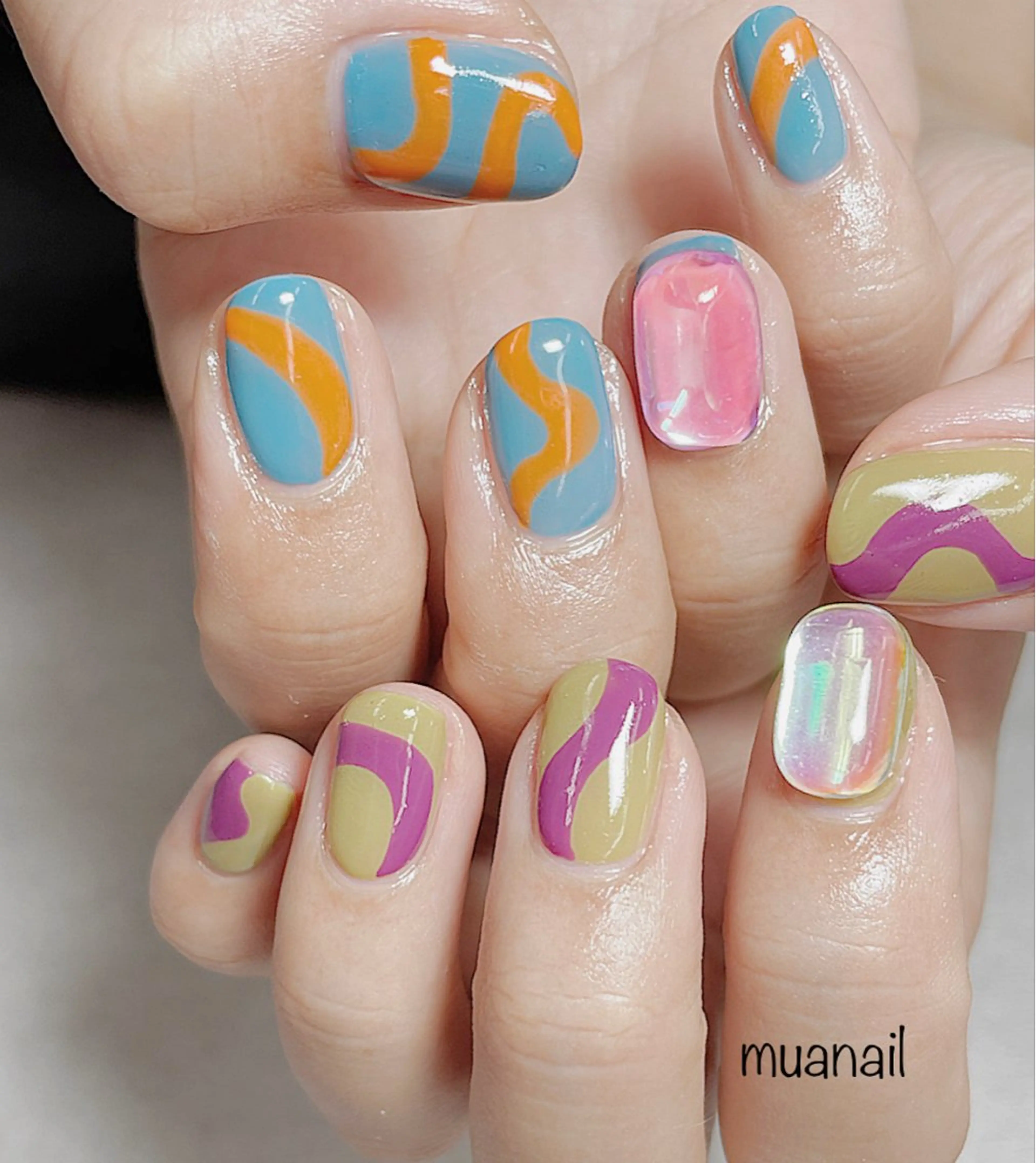 ネイル 夏ネイル ハンドネイル mua nail mikiのネイルデザイン