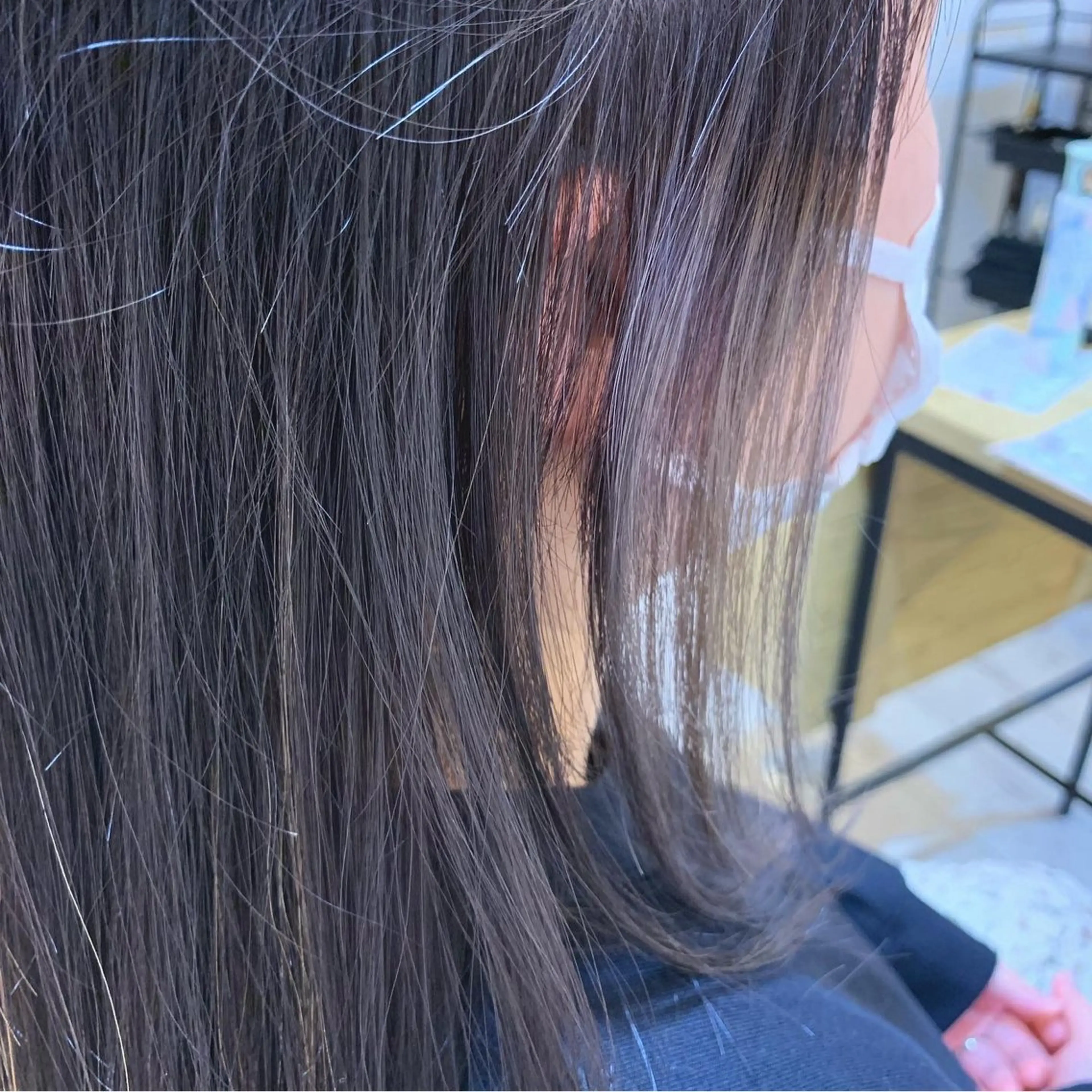 ミディアム カラー カット ヘアカラー トリートメント ヘアセット kaminote所属・福西 晃希のヘアスタイル