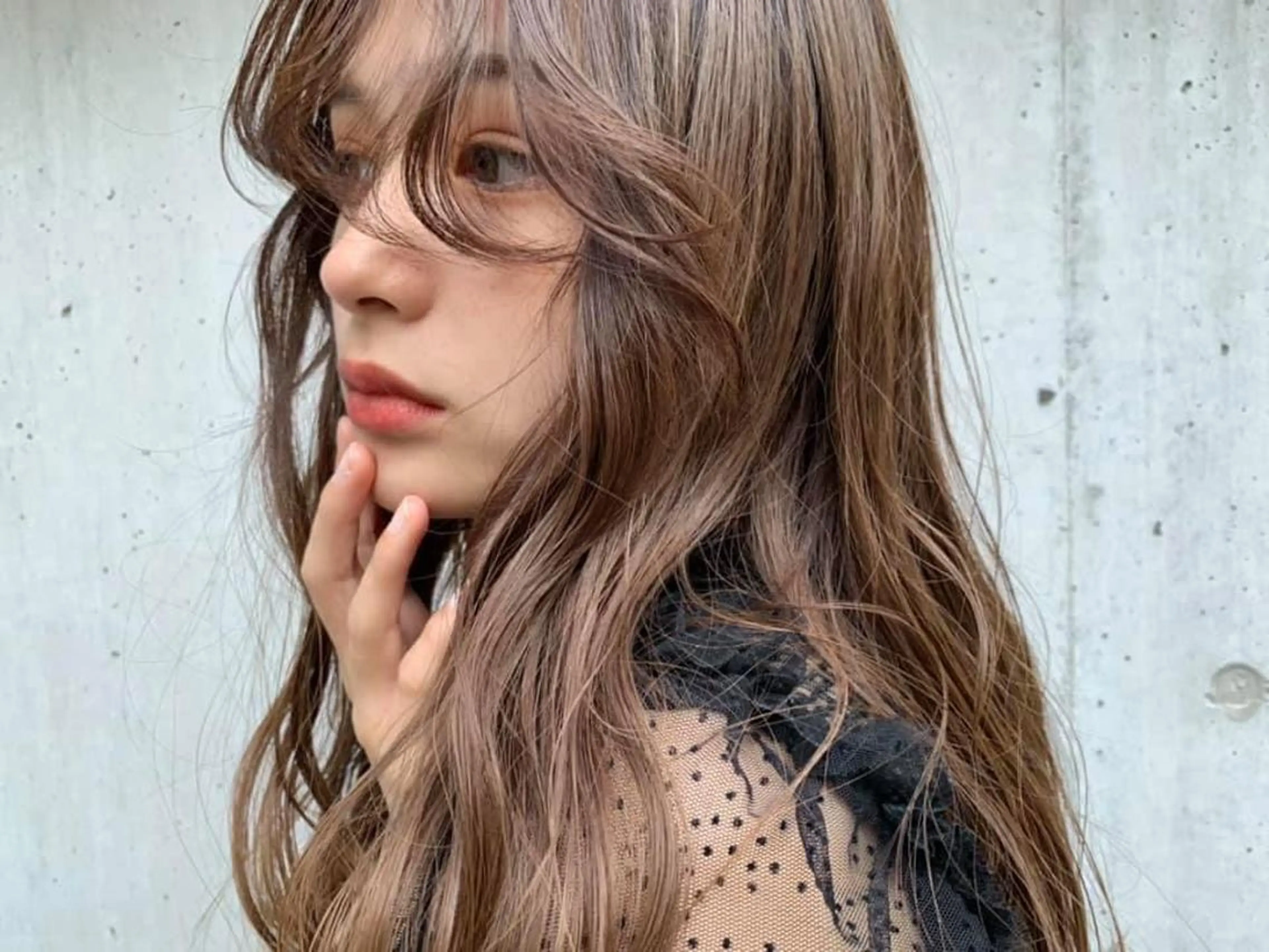 ロング カラー ヘアカラー FERIA fam 小林勇太のヘアスタイル