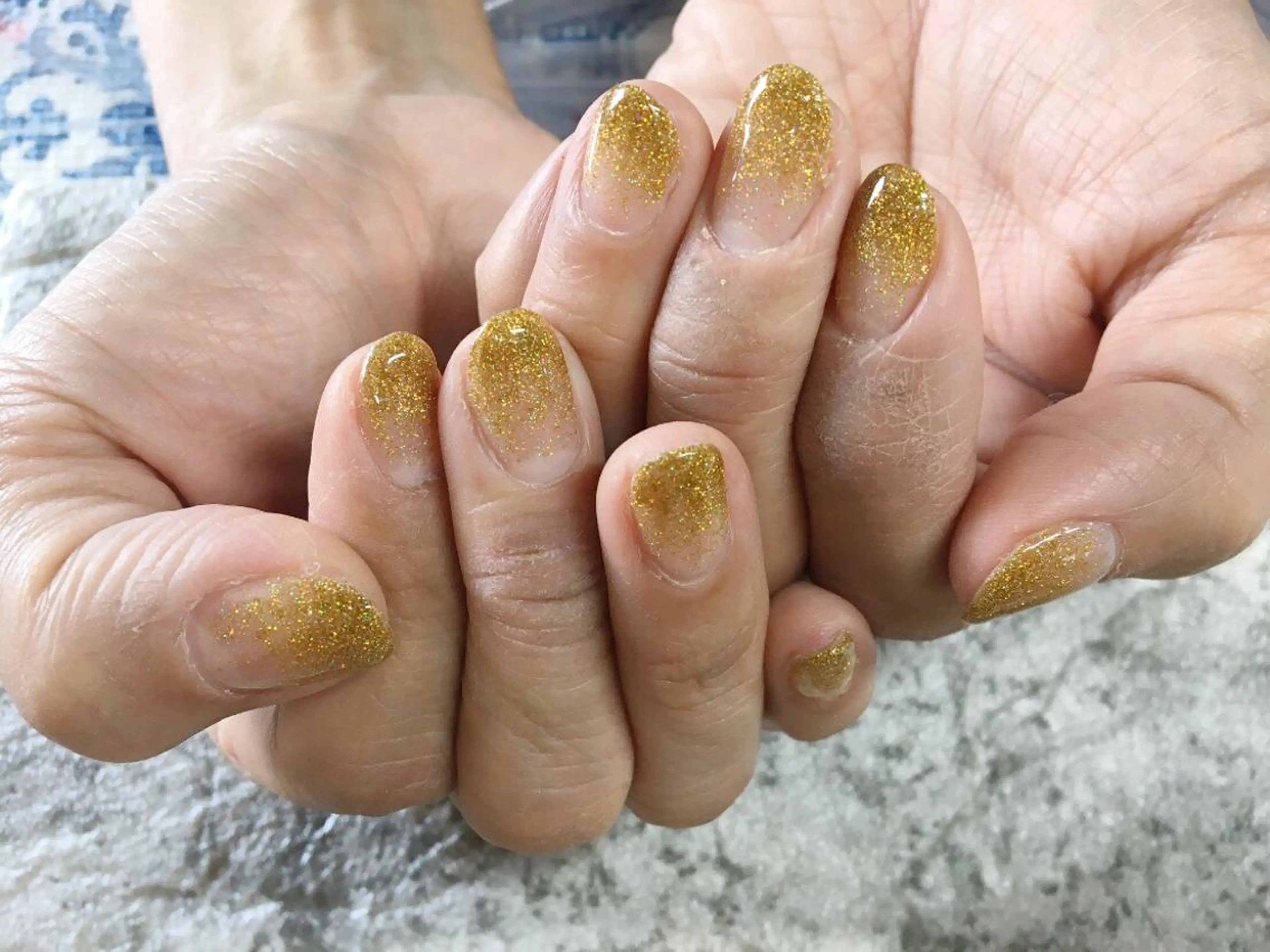 ネイル ラメ(グリッター) ラメグラデーション 豊見城市役所近く/ RIEのネイルデザイン