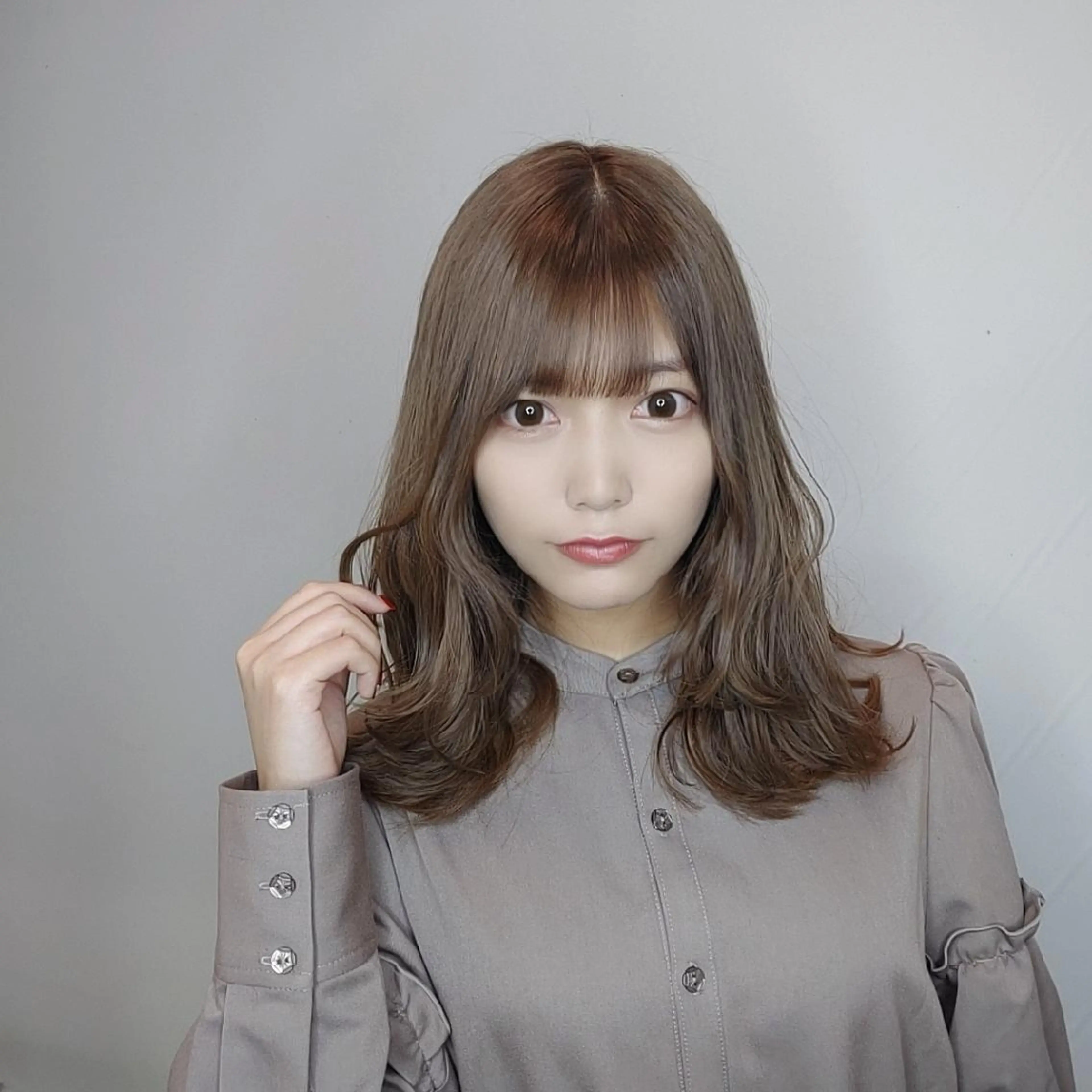 ミディアム カラー トリートメント 撮影モデル ハネエクステ表参道/ 羽エクステSpicaのヘアスタイル