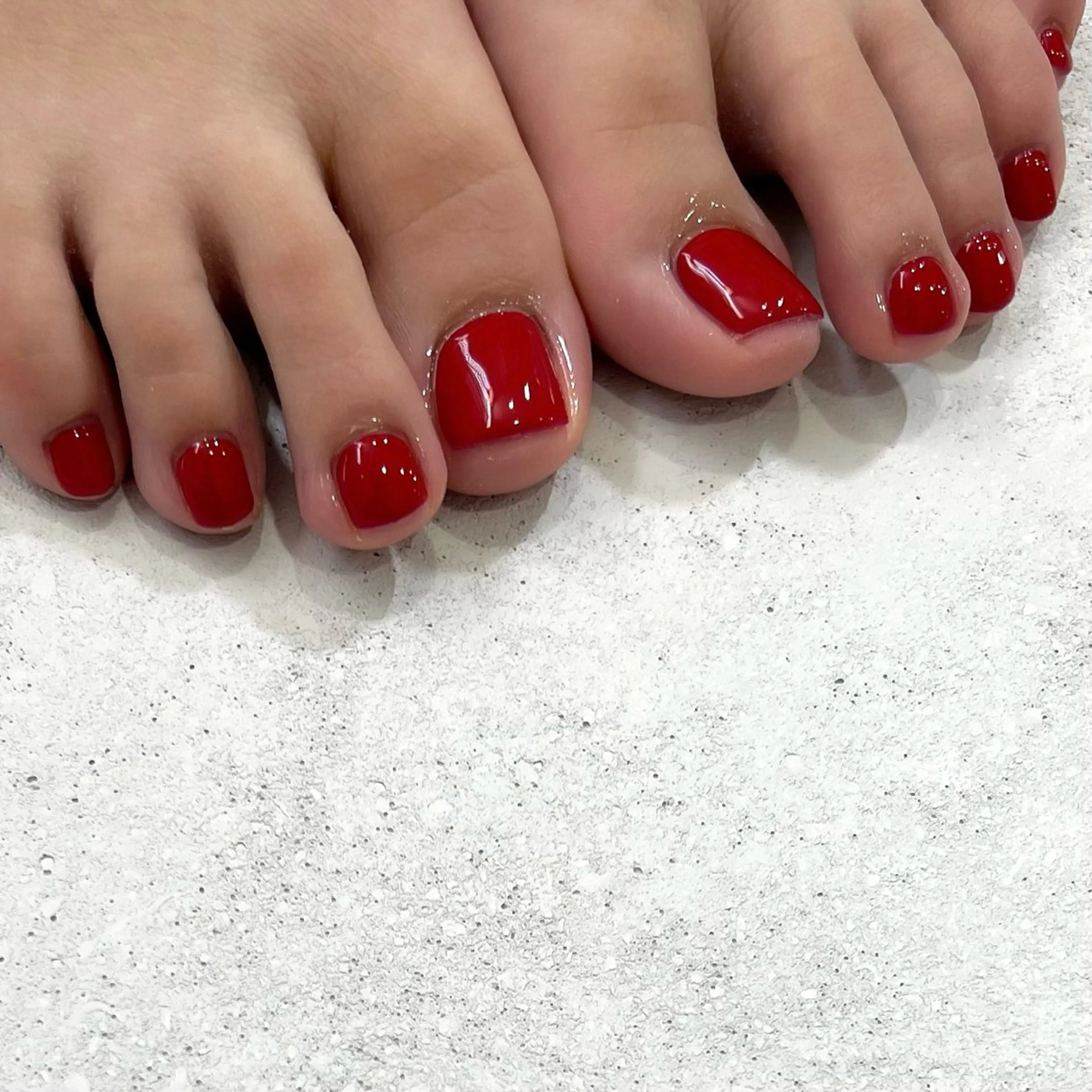 ネイル フットネイル ワンカラーネイル 山本 彩加のネイルデザイン