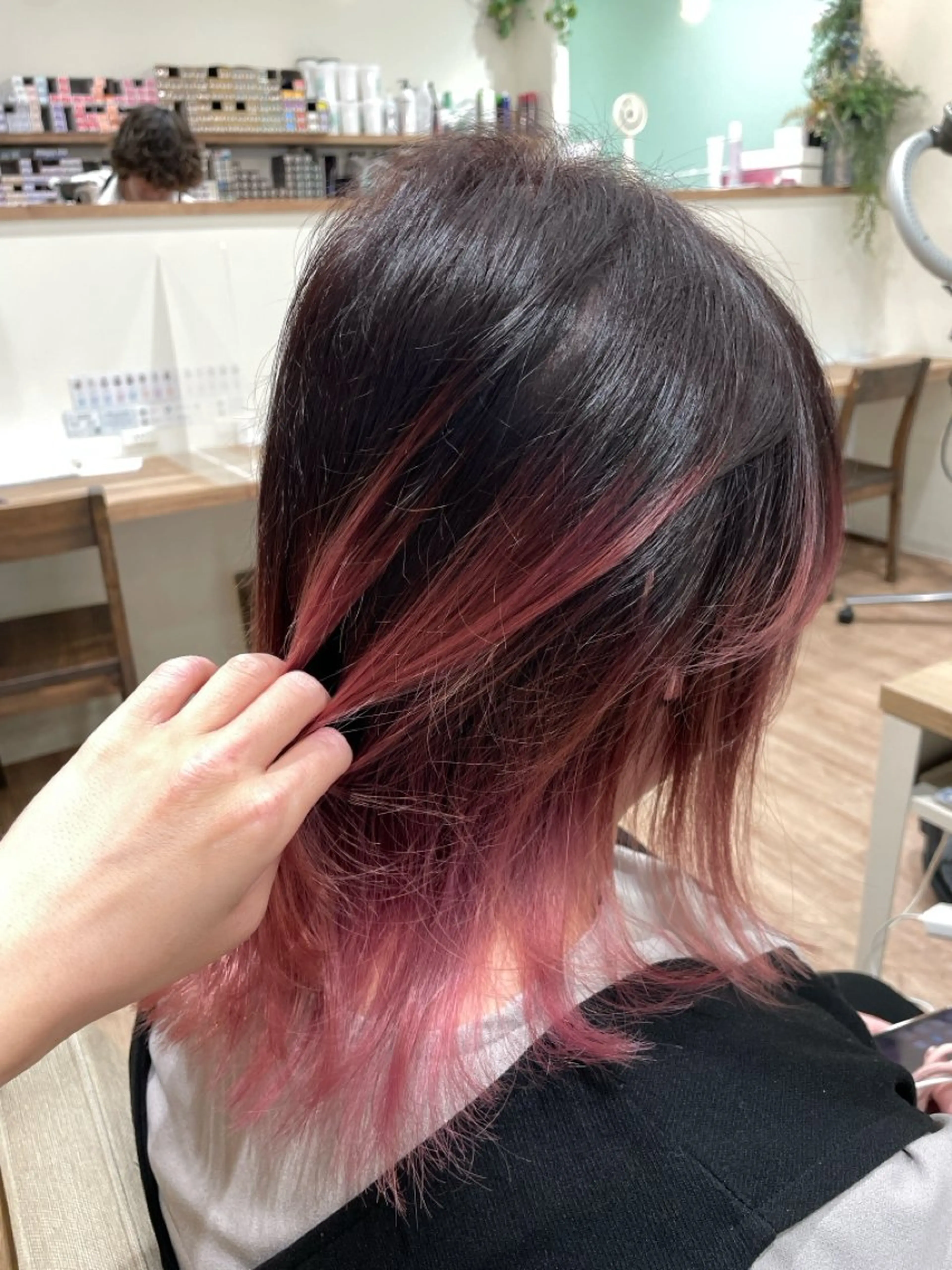 ミディアム ヘアカラー 韓国／大宮／レイヤー 🤍AYA🤍のヘアスタイル