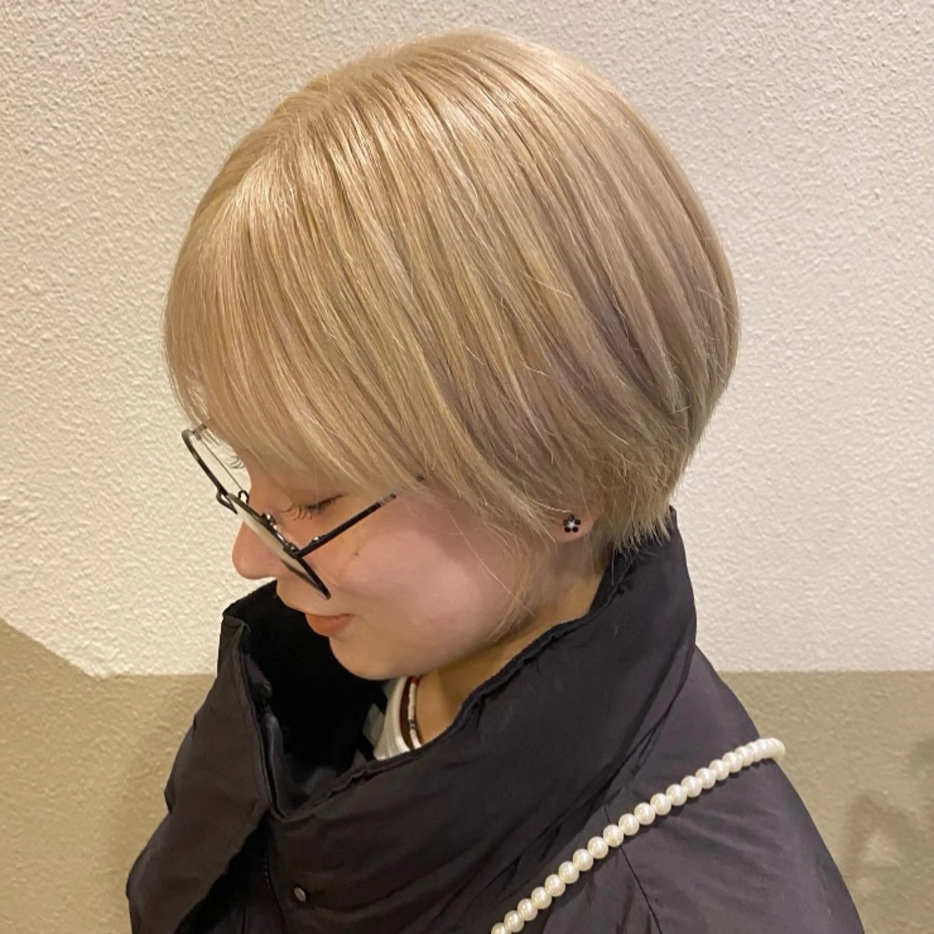 ショート カラー ヘアカラー トリートメント 透明感カラー/ 小顔カット/ミヅキのヘアスタイル