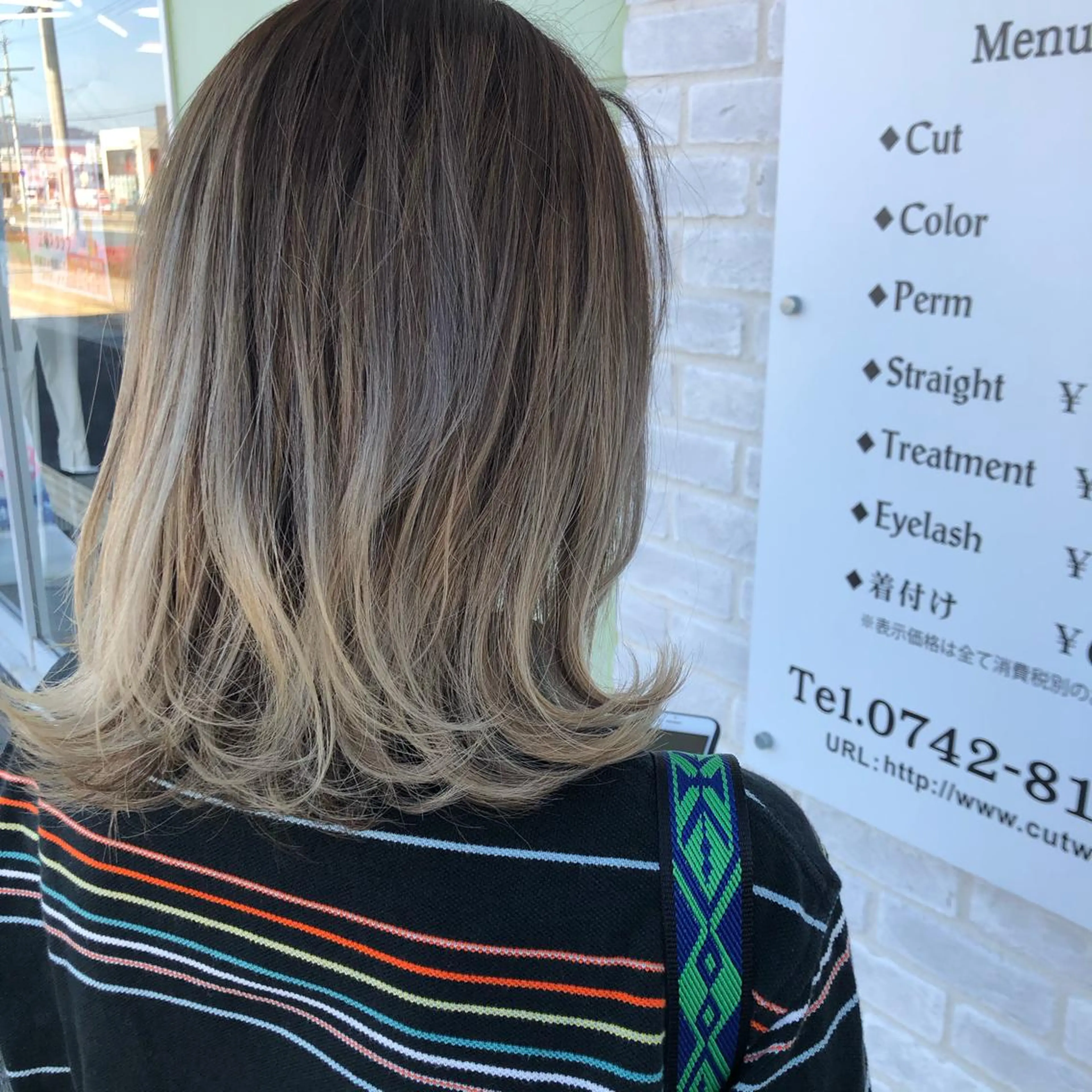 ミディアム カラー 奈良市／尼ヶ辻 谷川和也のヘアスタイル