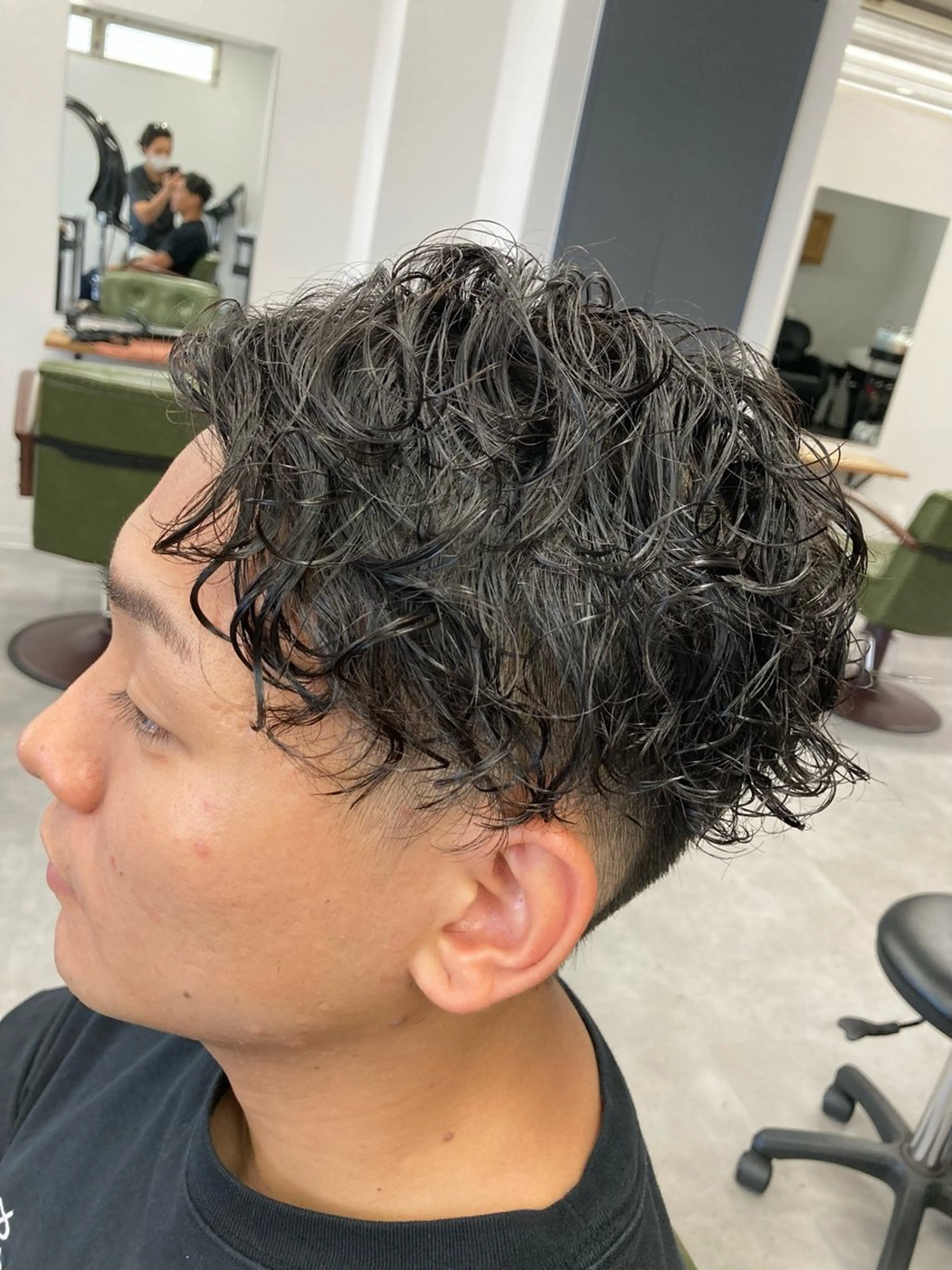 パーマ メンズ メンズパーマ スパイラルパーマ カット パーマ トリートメント SHAFT Ieiriのヘアスタイル