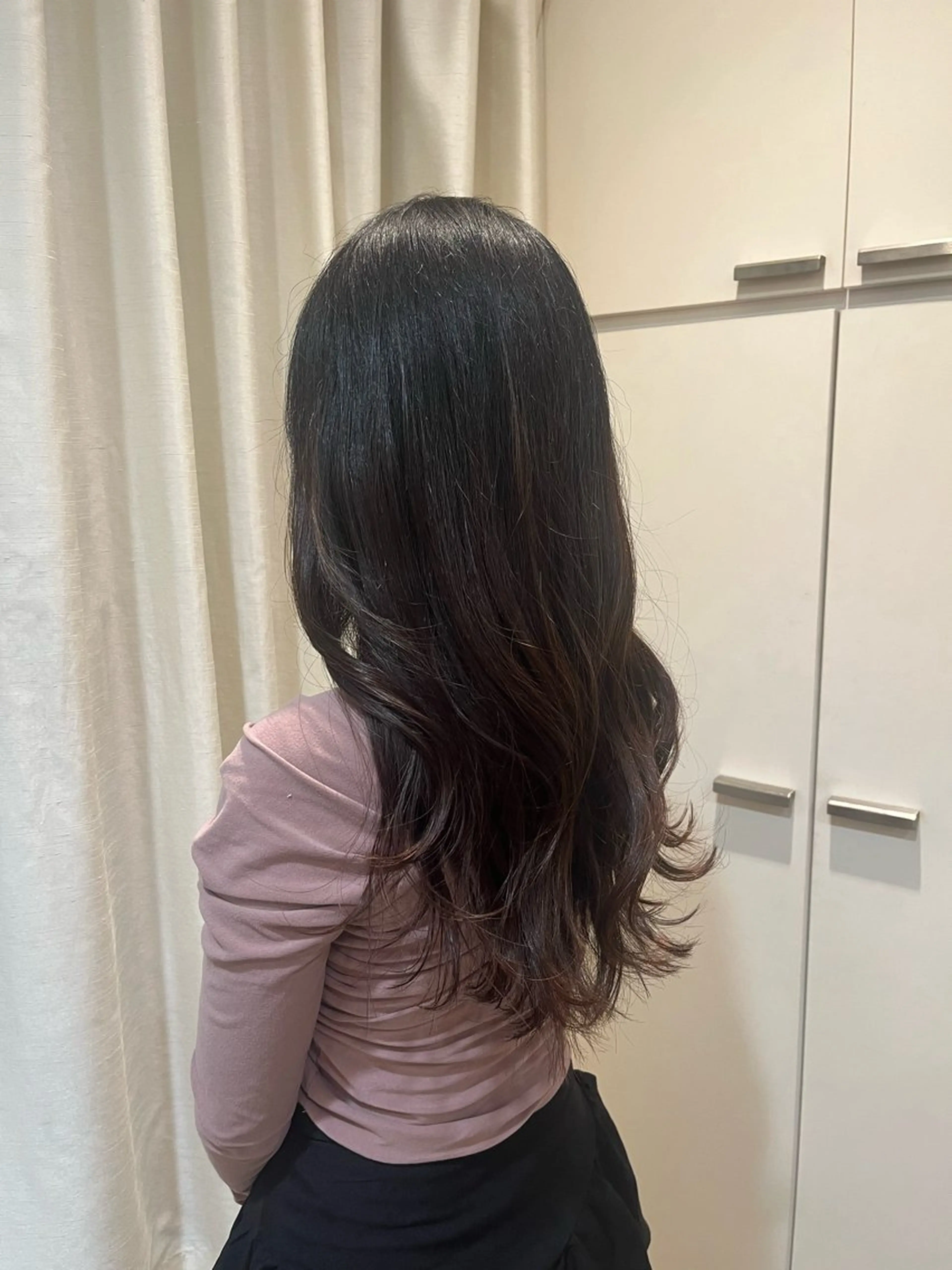 ロング ヘアアレンジ 韓国風ヘア レイヤーカット LENAHC ist アベフミナのヘアスタイル