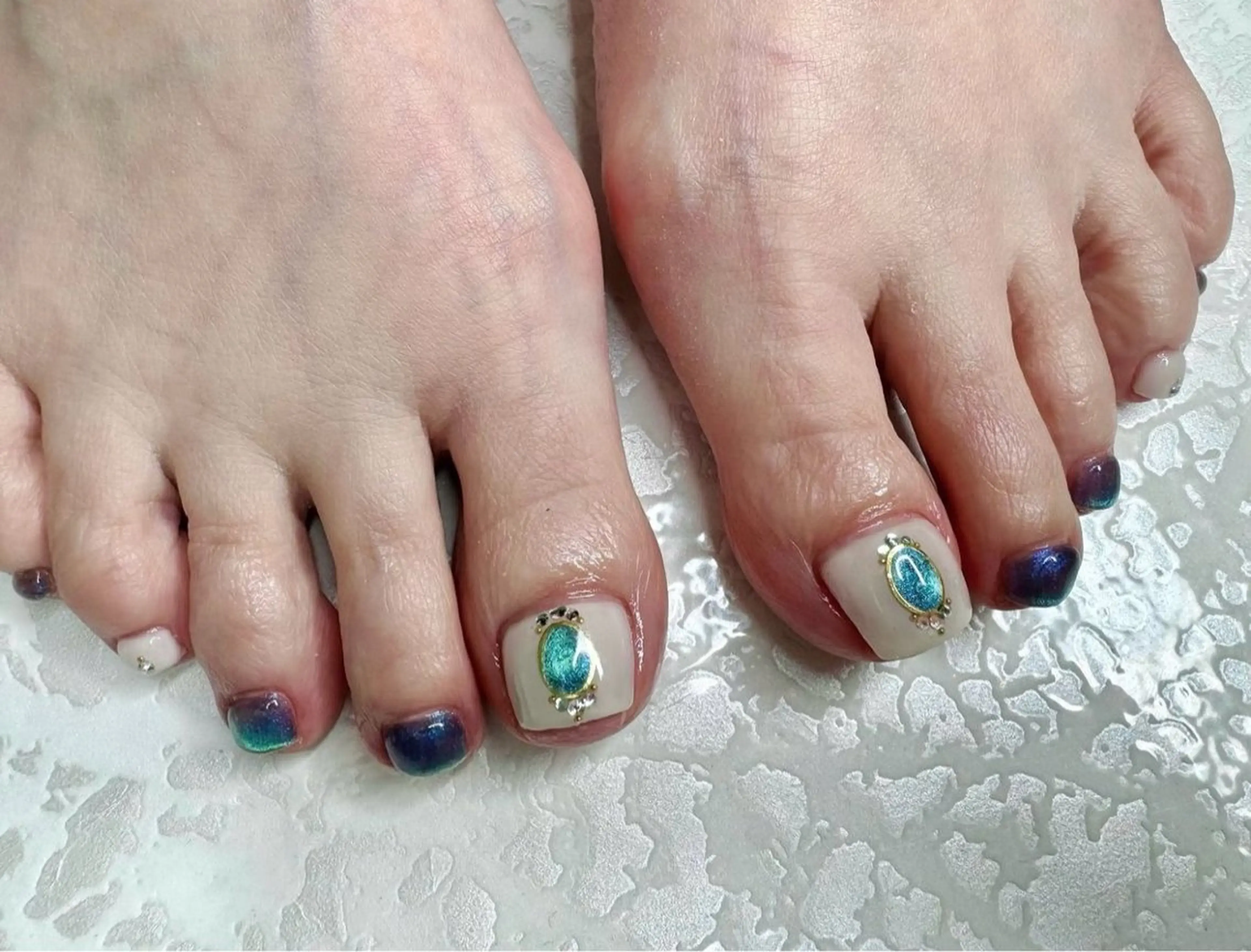 フット　ジェルネイル(アート込み) (オフ込み)の写真