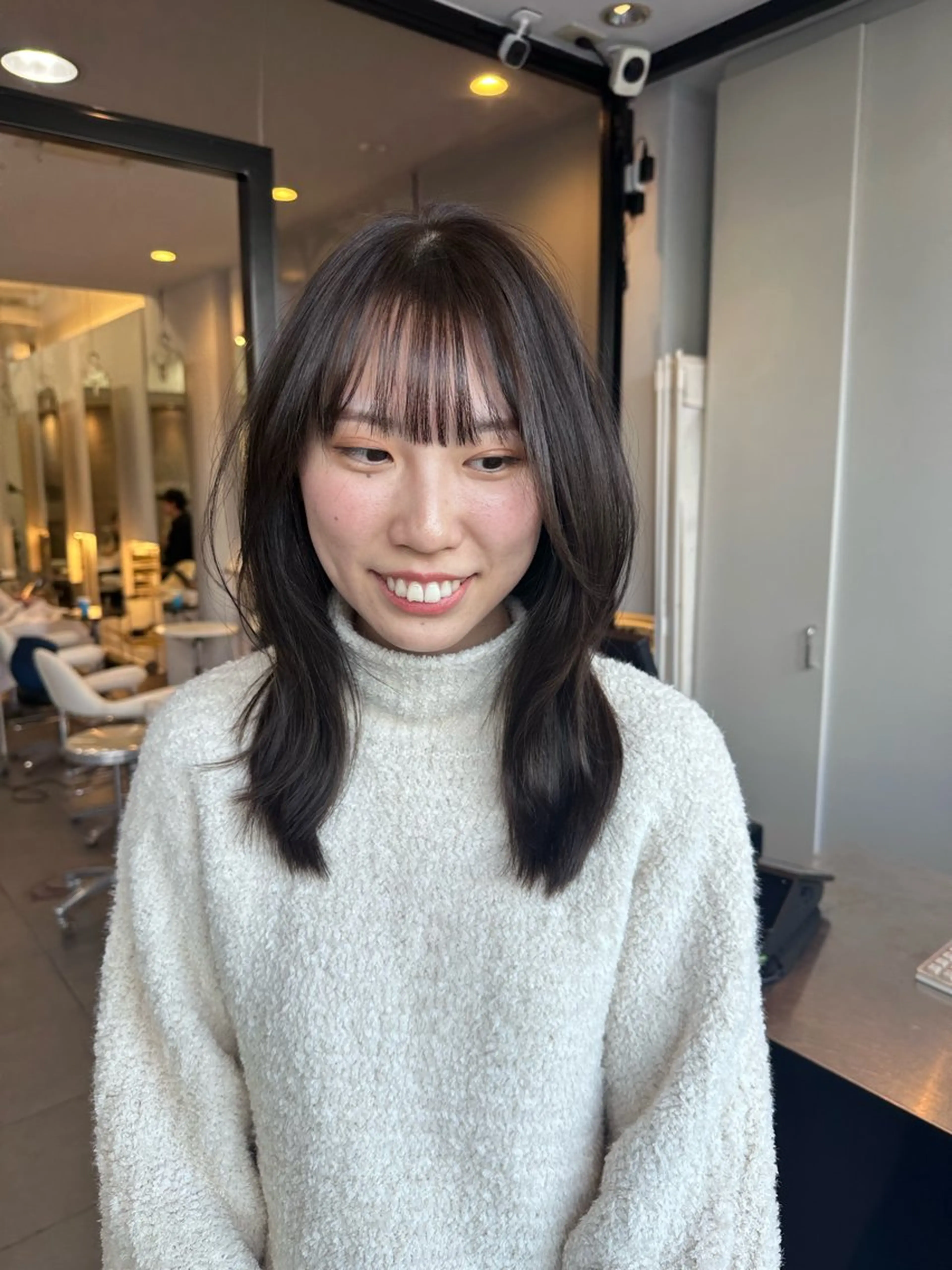 セミロング カラー 🎀透明感カラー🎀 ENAのヘアスタイル