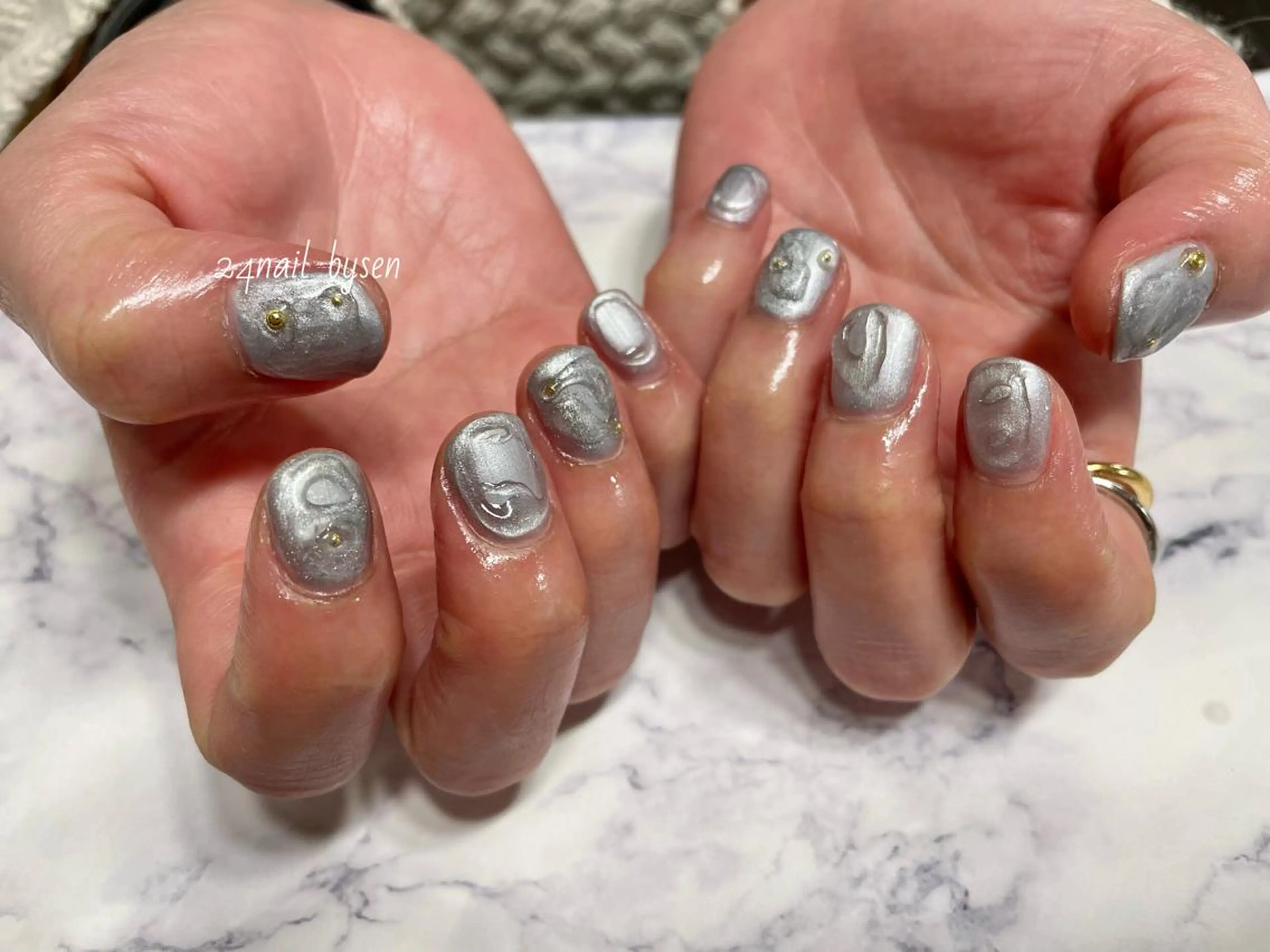 ネイル 持ち込み ハンドネイル Atelier by 24nail/Ayaのネイルデザイン