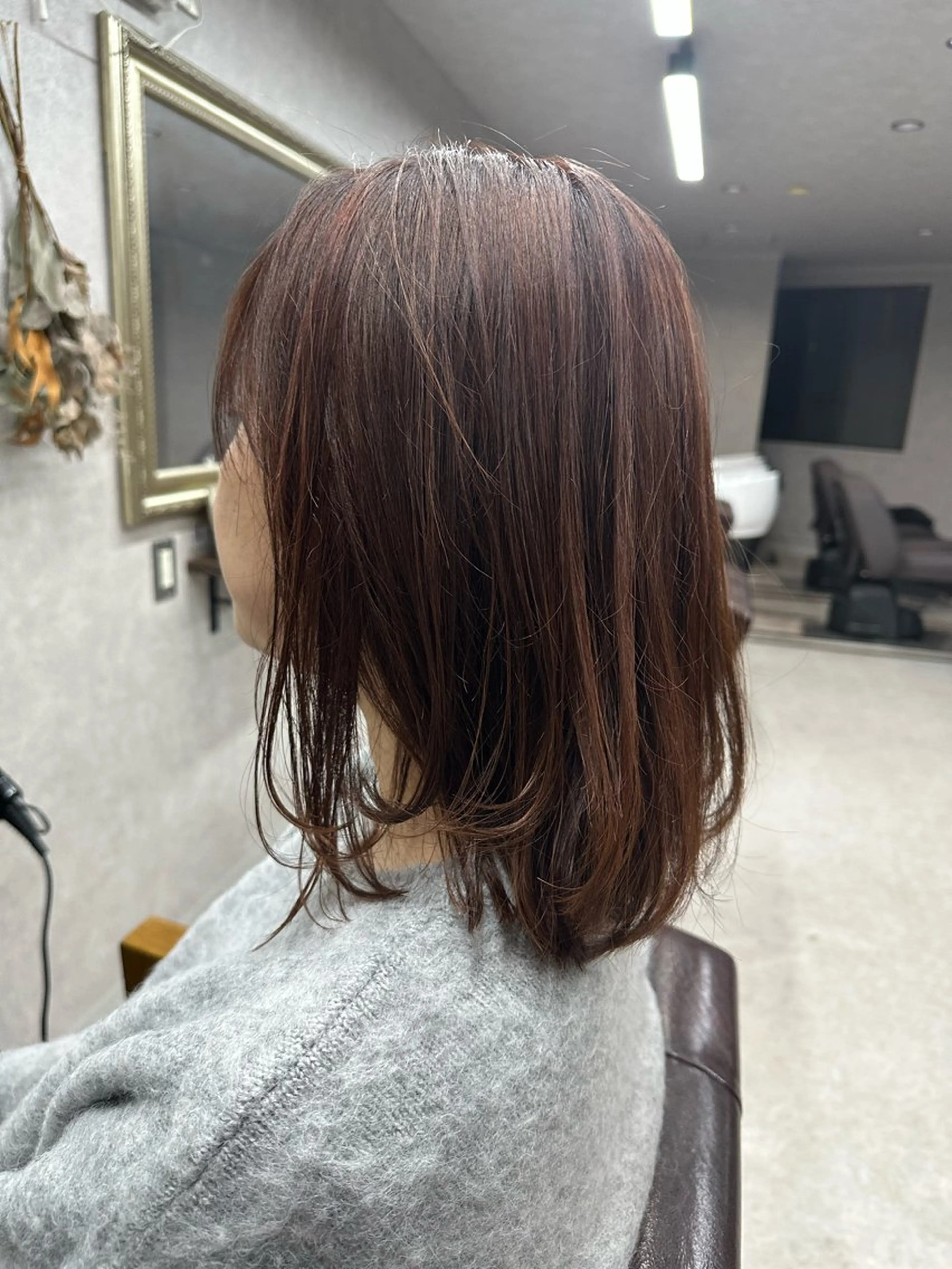 セミロング カラー カット ヘアカラー トリートメント Lien 深井店のヘアスタイル