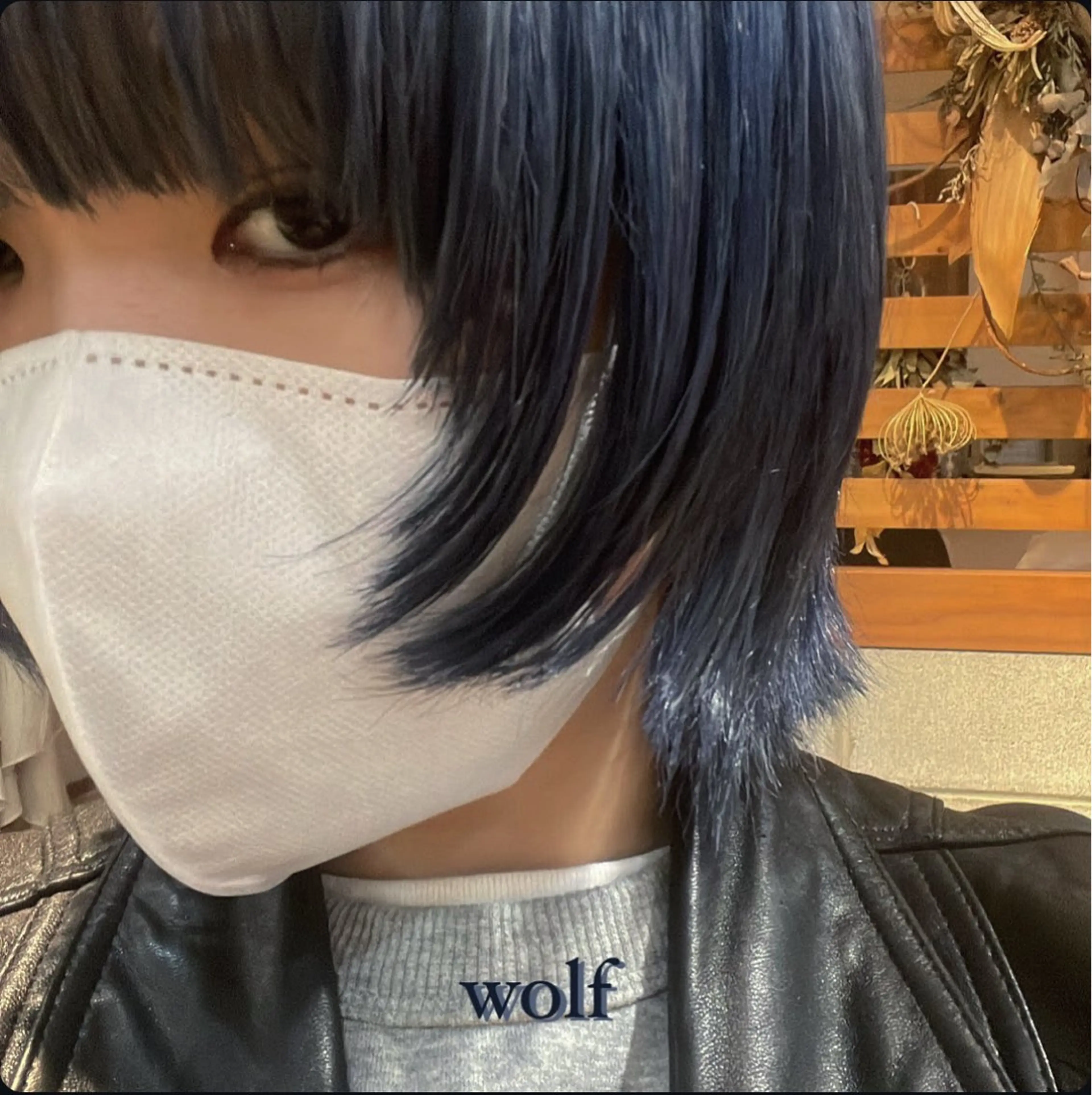 カラー ブルーカラー Revie  hair所属・Hiyori/透明感 /ボブ/矢場町のヘアスタイル