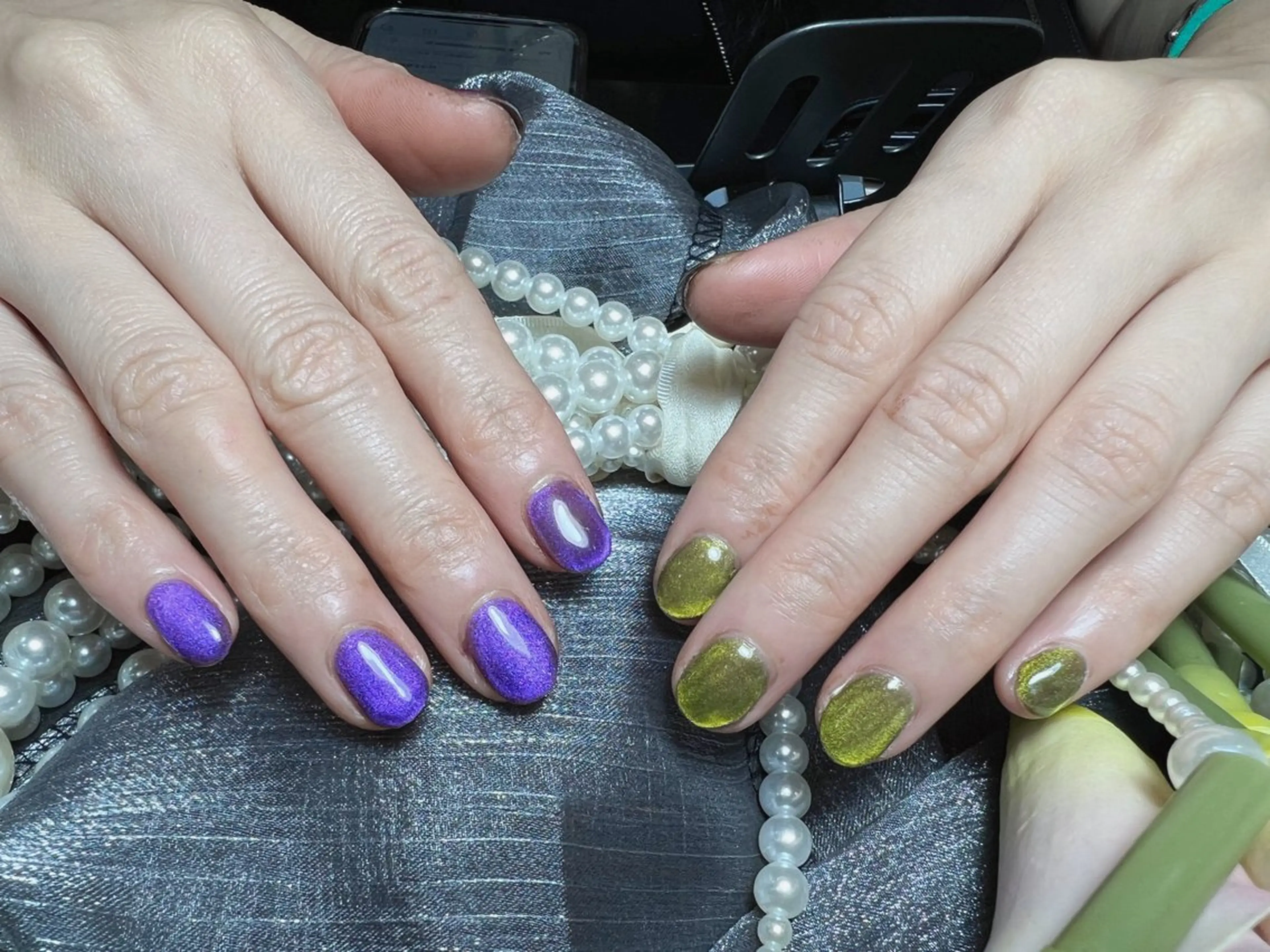 ネイル マグネットネイル マグネットワンカラー ワンカラーネイル mo moのネイルデザイン