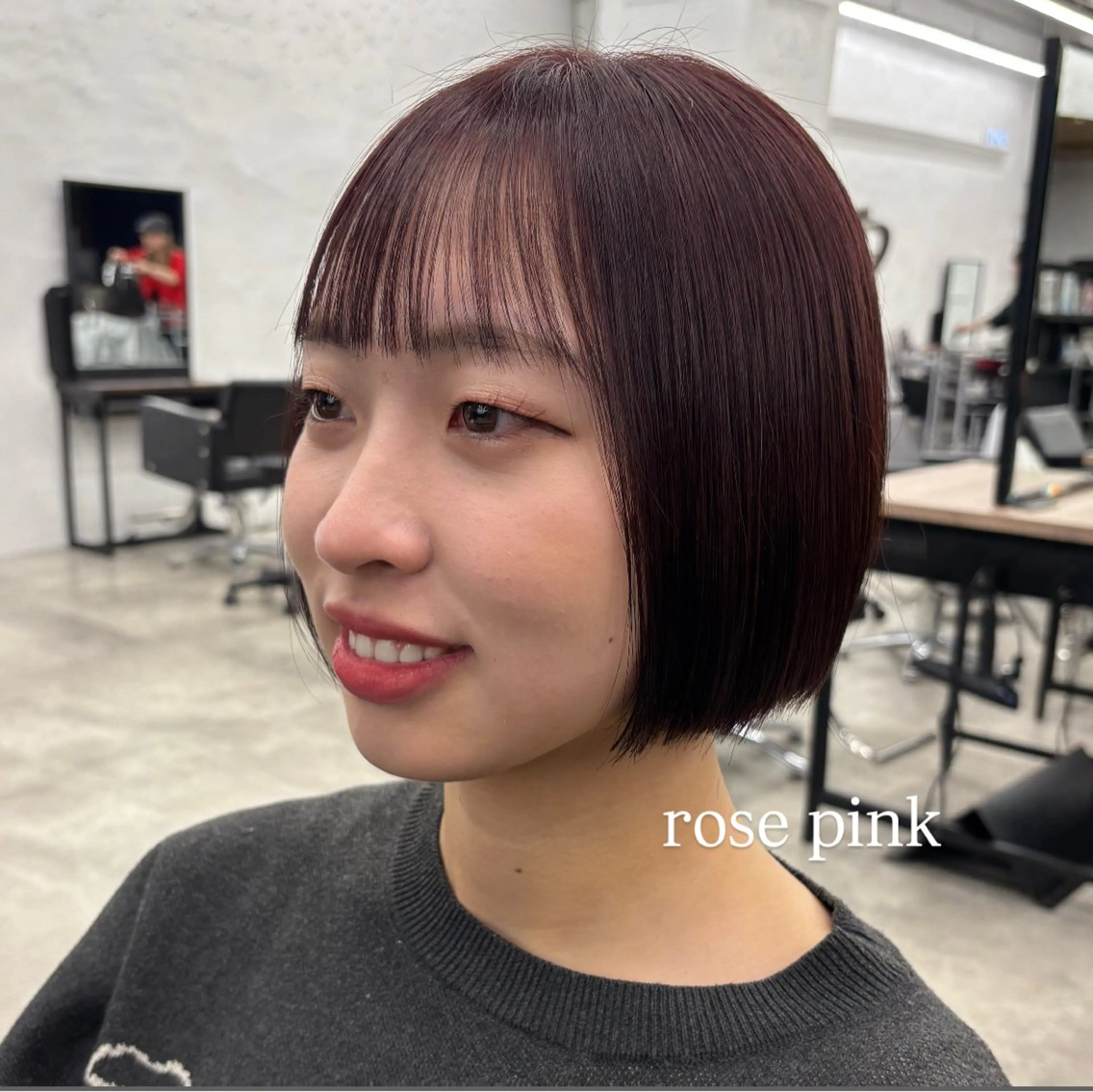 ショート カラー ヘアアレンジ ブリーチ ブリーチなしカラー ピンクカラー ローズカラー ボブ/レイヤー/ 艶髪/HANA💗のヘアスタイル