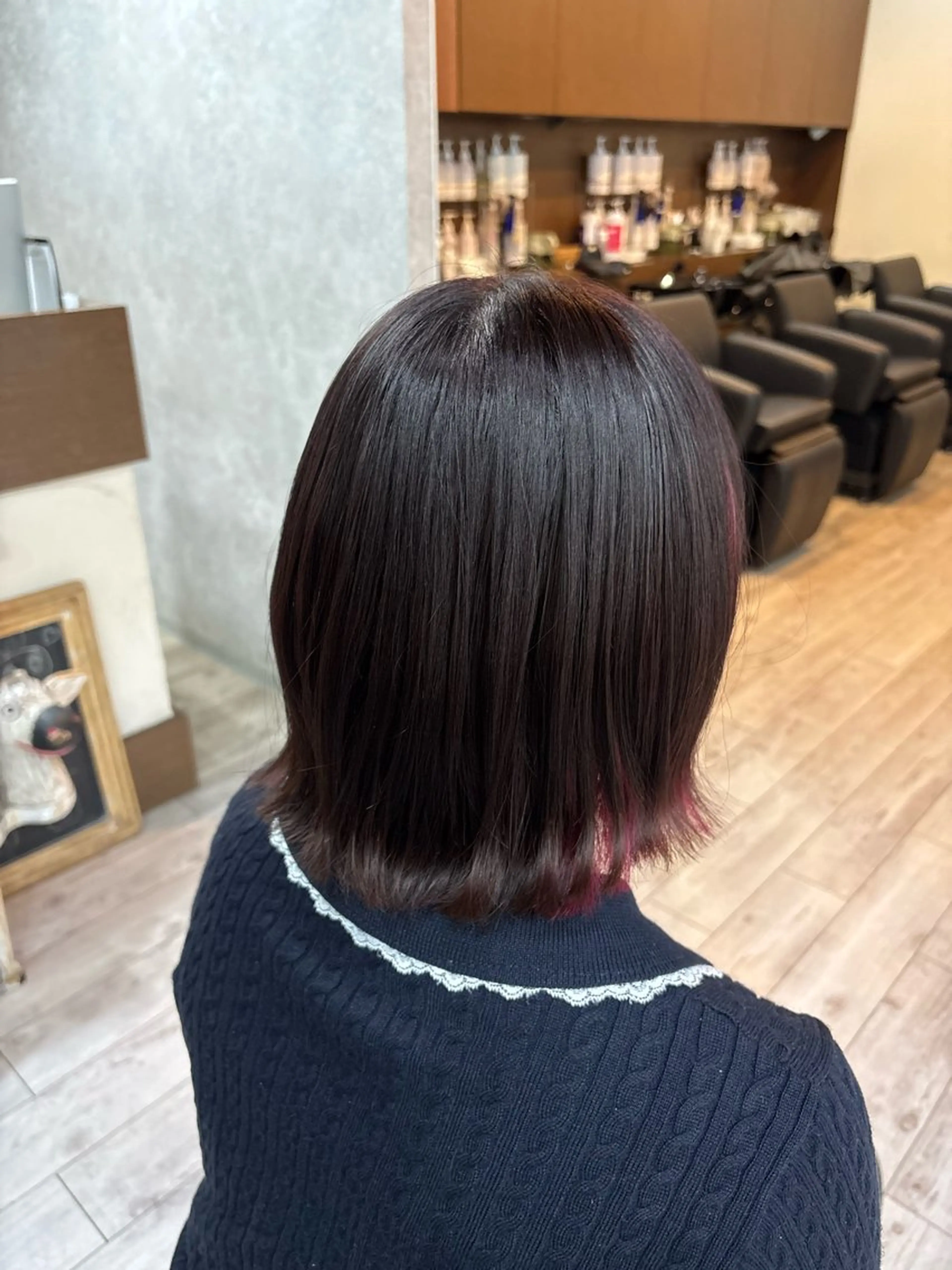 ショート カラー ヘアカラー なぎは/暗髪・ ナチュラルカラーのヘアスタイル