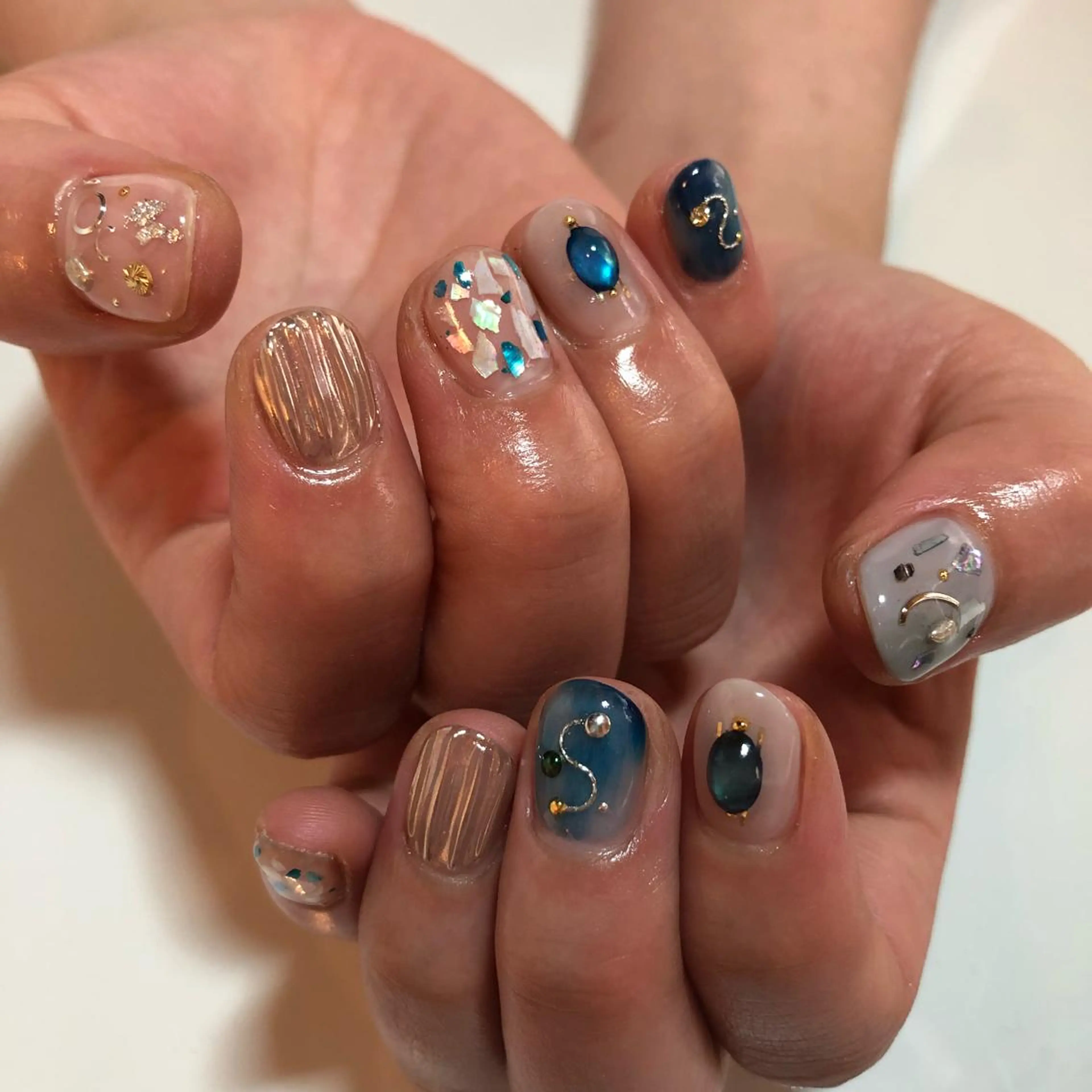 ネイル ニュアンスネイル g-up nail所属・米田 律子のネイルデザイン