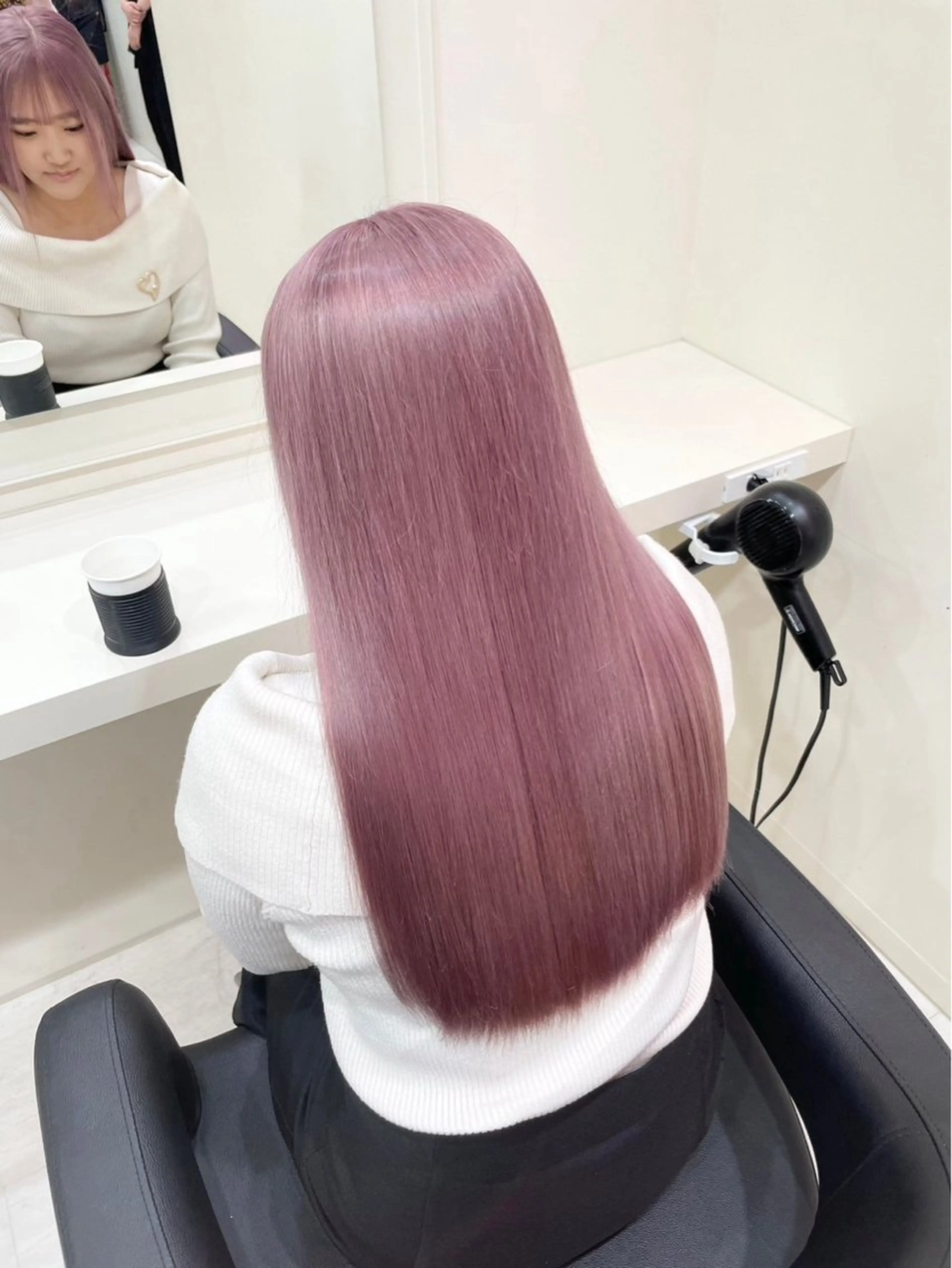 ミディアム カラー 🎀🧁ダメージレス 艶髪カラー🧁🎀のヘアスタイル