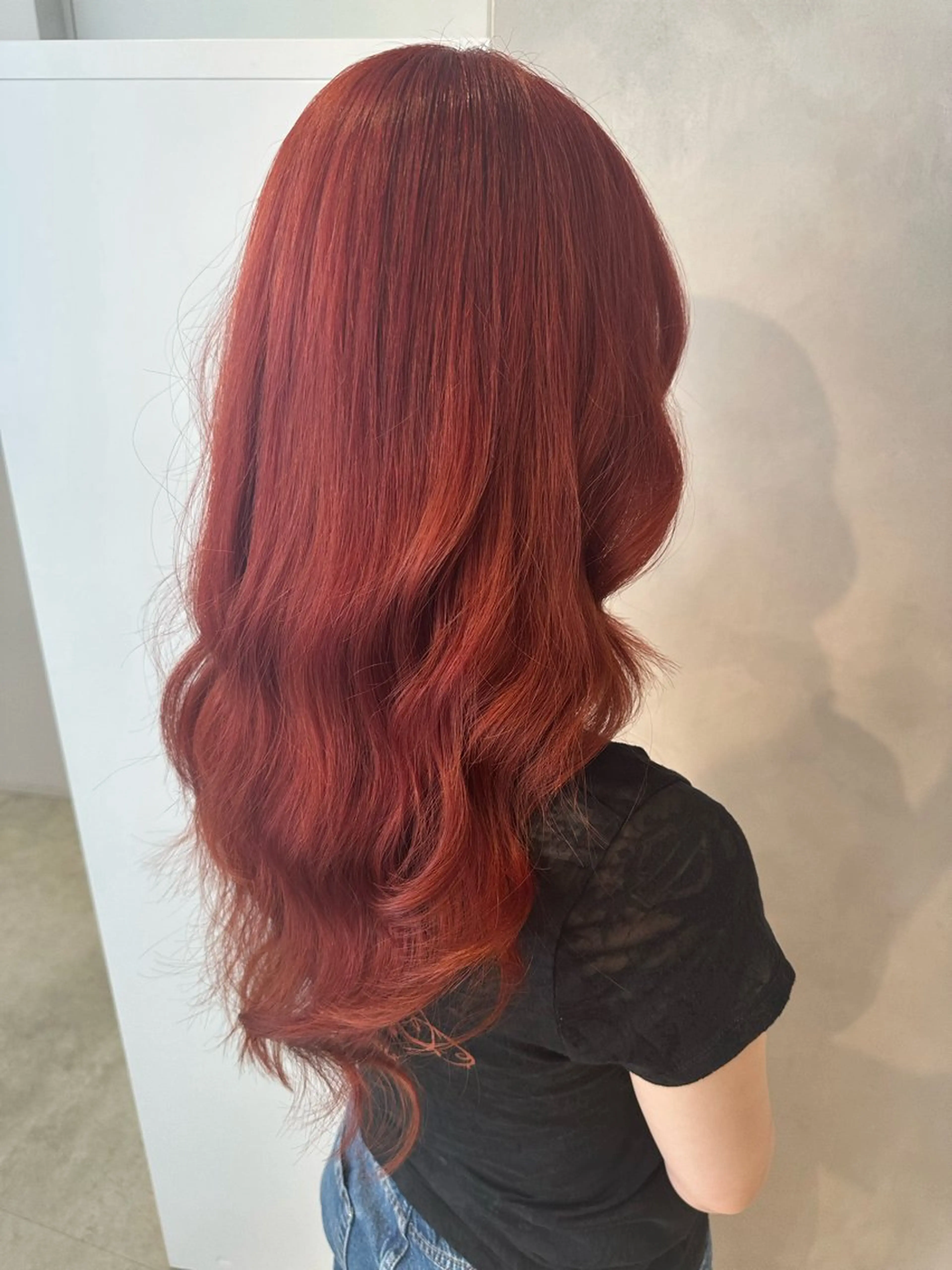 ロング ヘアカラー トリートメント 渋谷うる艶カラー 🦊あらし🦊のヘアスタイル