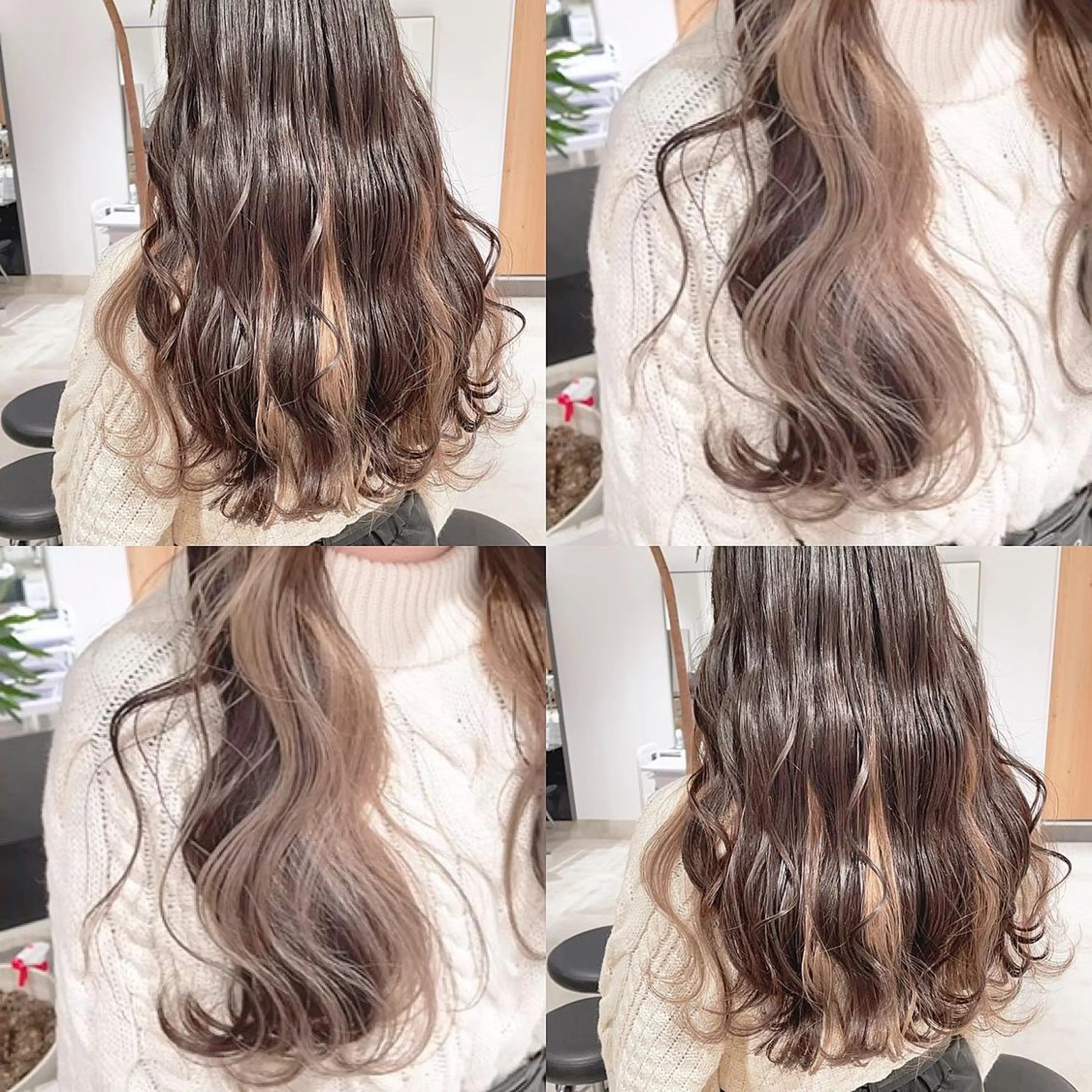 ロング カラー インナーカラー ヘアカラー トリートメント 渋谷:インナーカラー ／🍒エリカ🍒のヘアスタイル